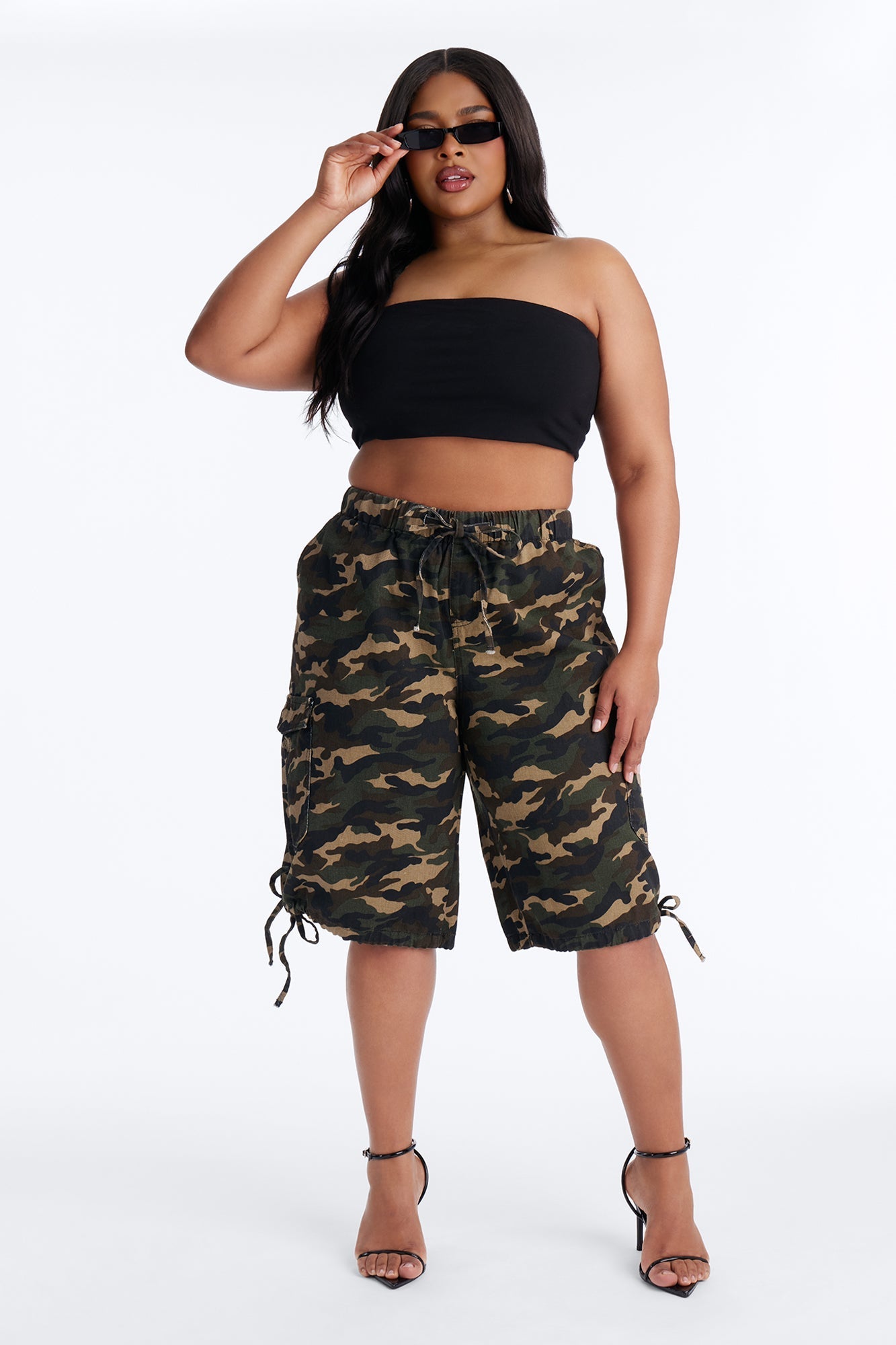 Hidden Agenda Camouflage Bermuda Short 14″ - Camouflage