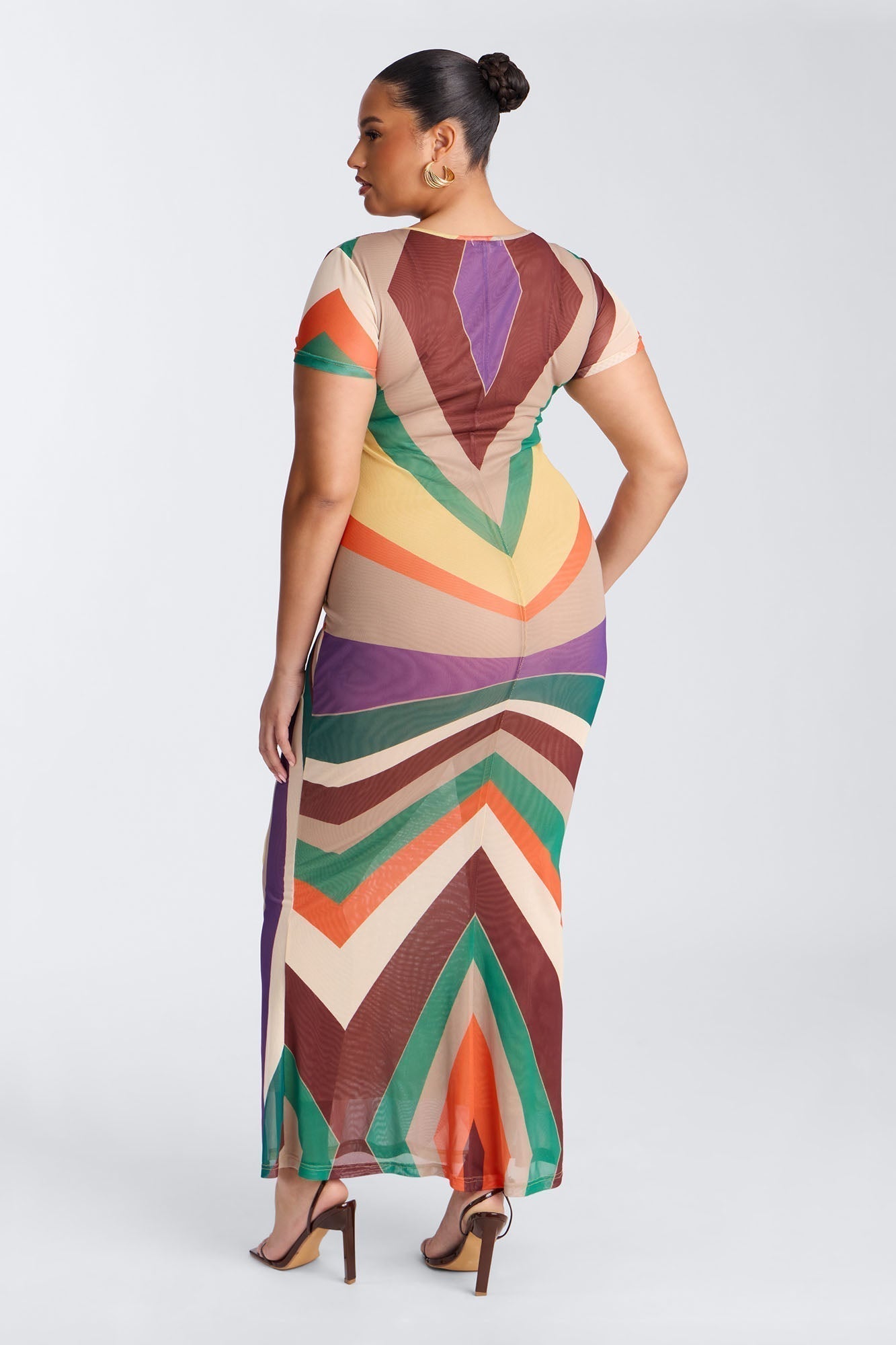 Poolside Babe Mesh Maxi Dress - MultiColor