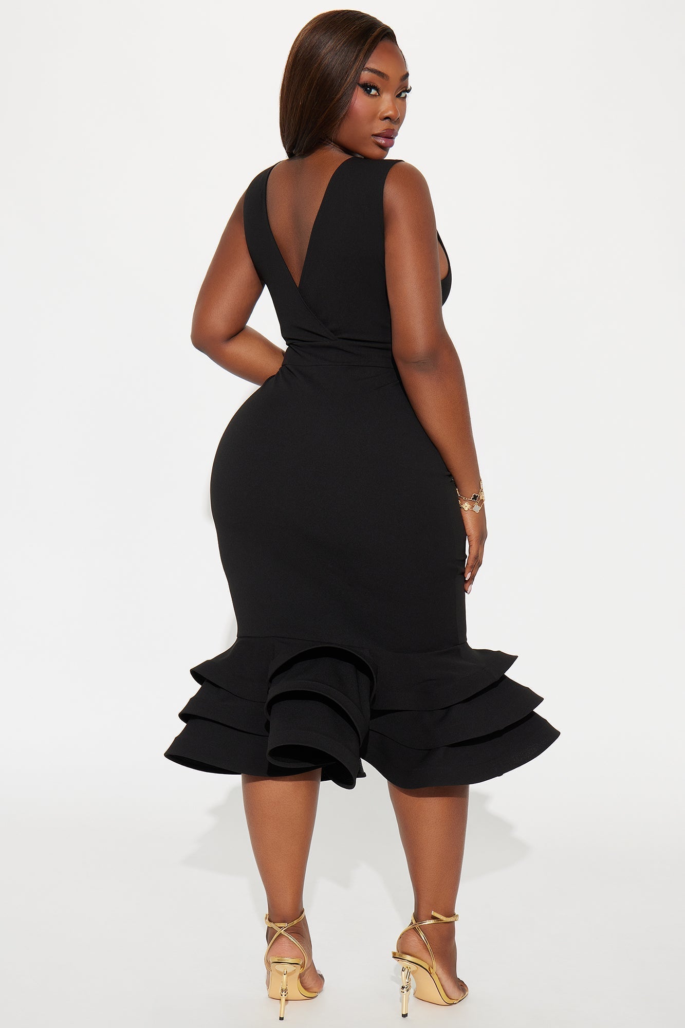 Dates With Babe Ruffle Dress - Black