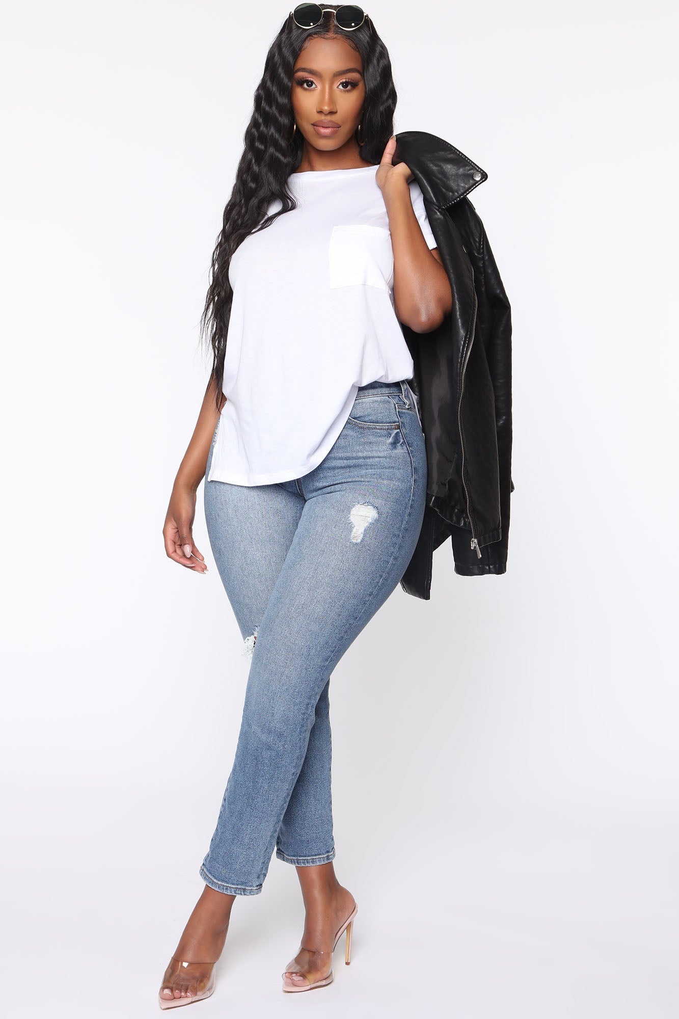Laid Back Chillin' Pocket Tee - White