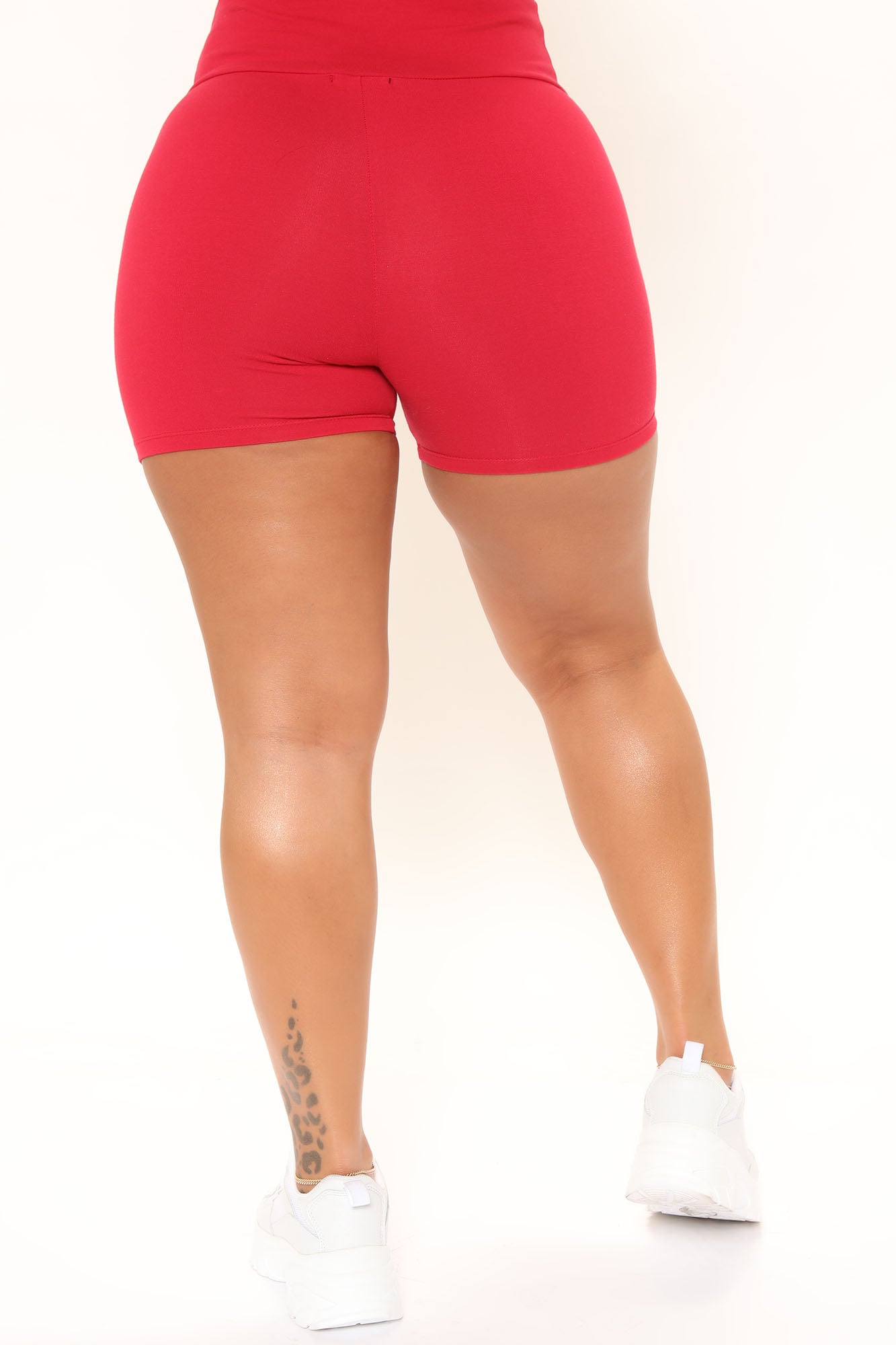 Hailey Biker Shorts - Red