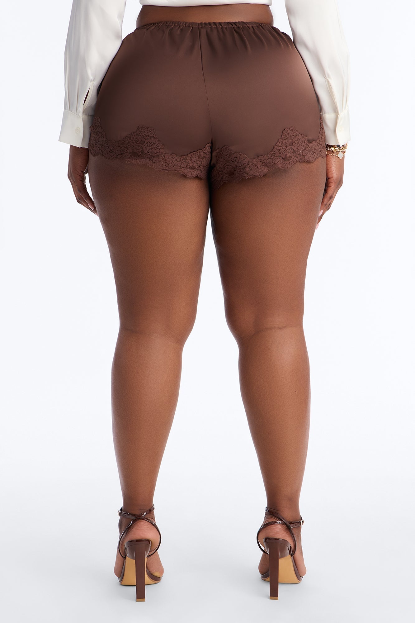 Sweetest Love Satin Short - Chocolate