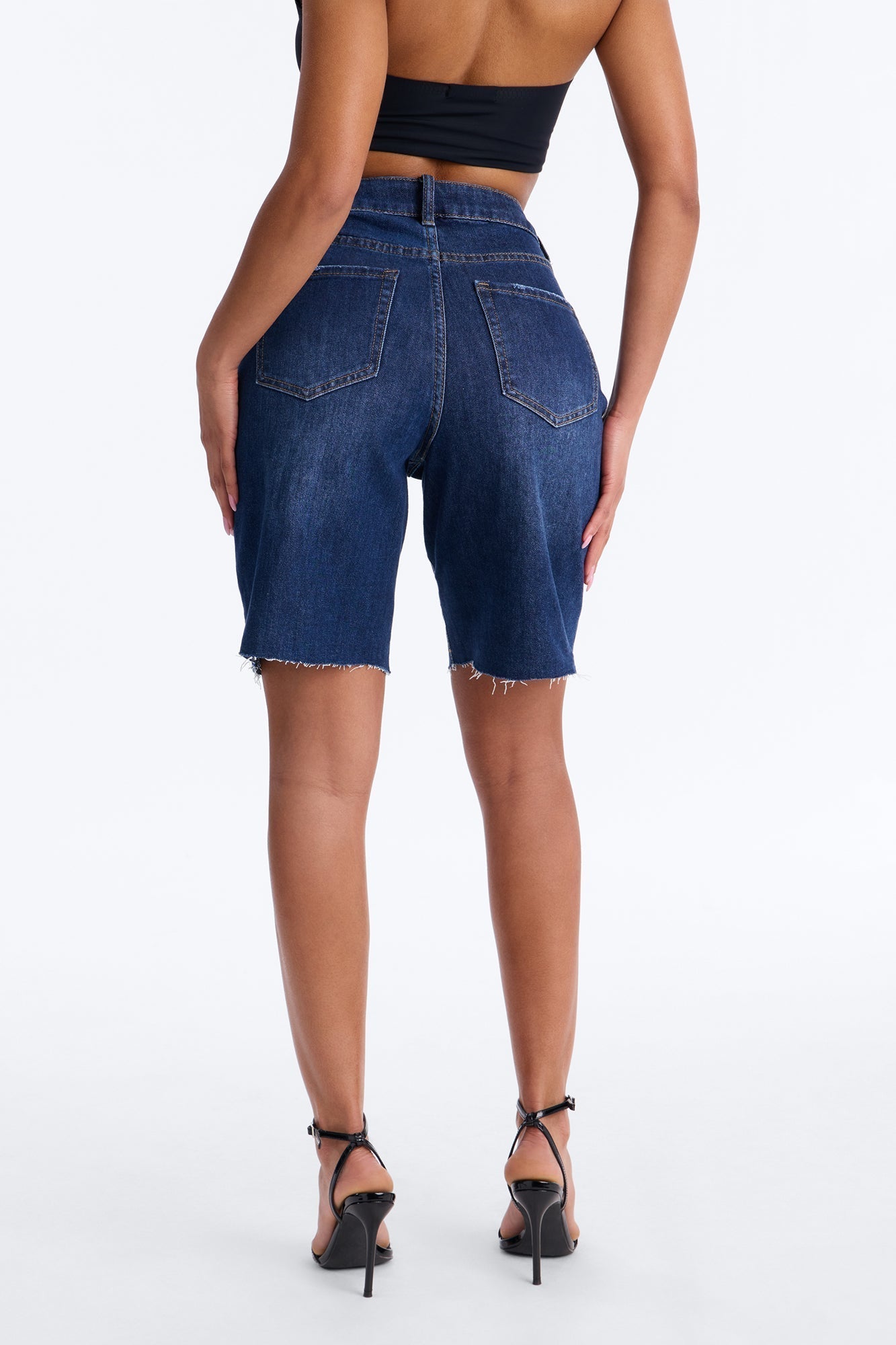 Sundaze Bermuda Denim Shorts - Dark Wash