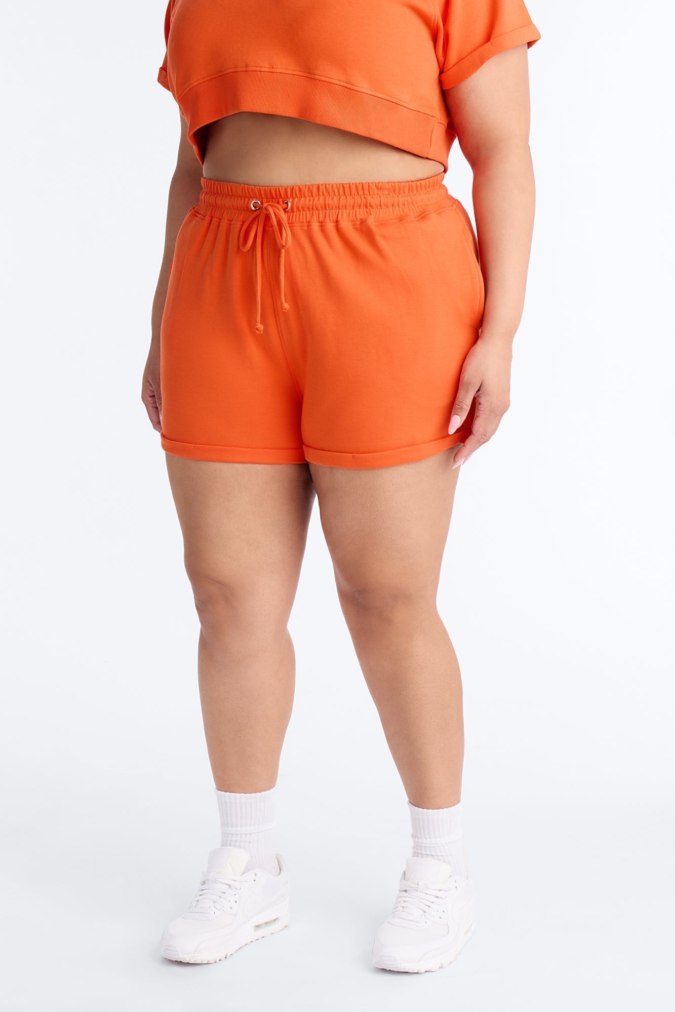 Wait For It Washed Sweatshorts - Orange