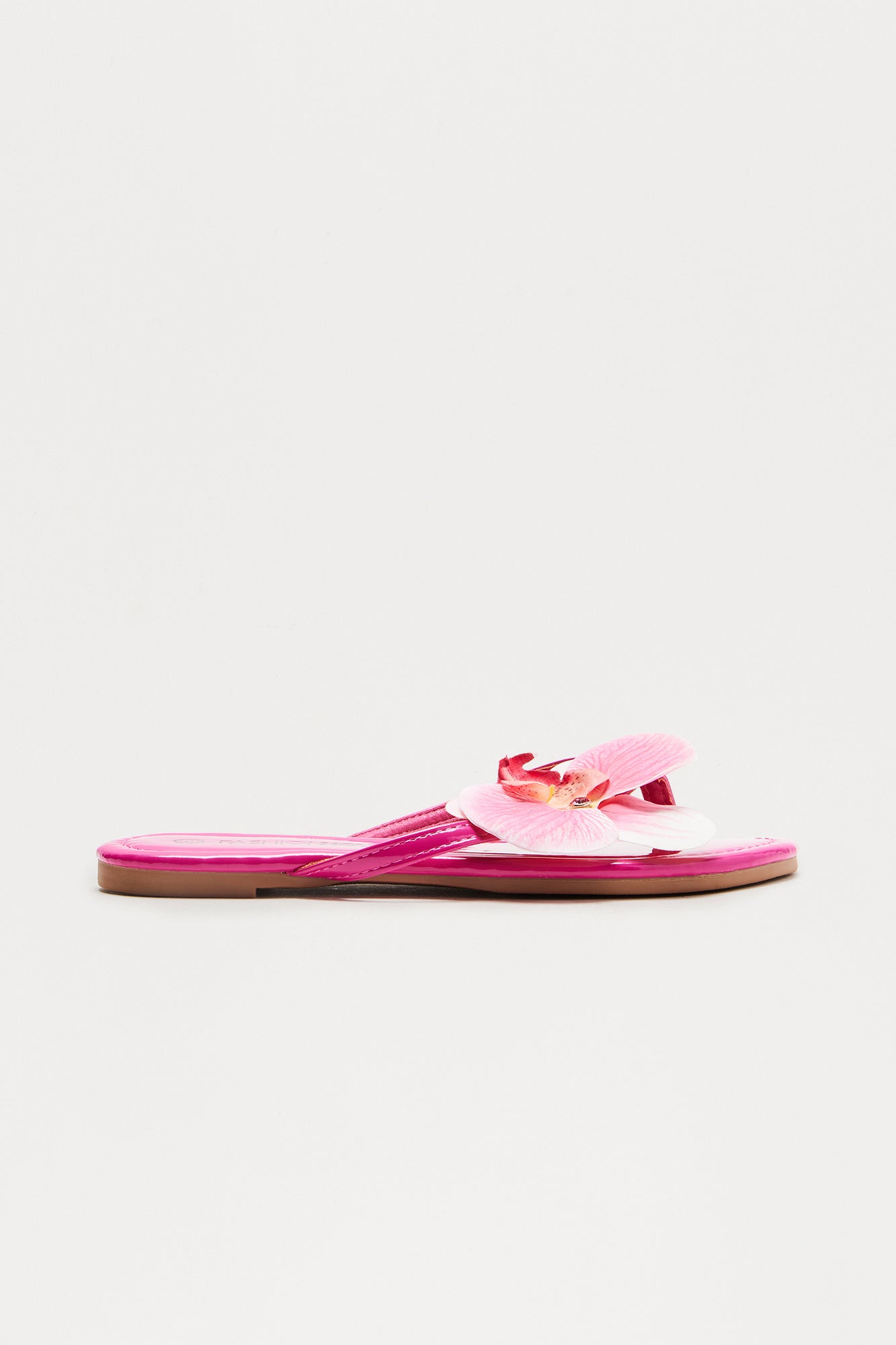 Aqua Flower Flip Flops - Pink