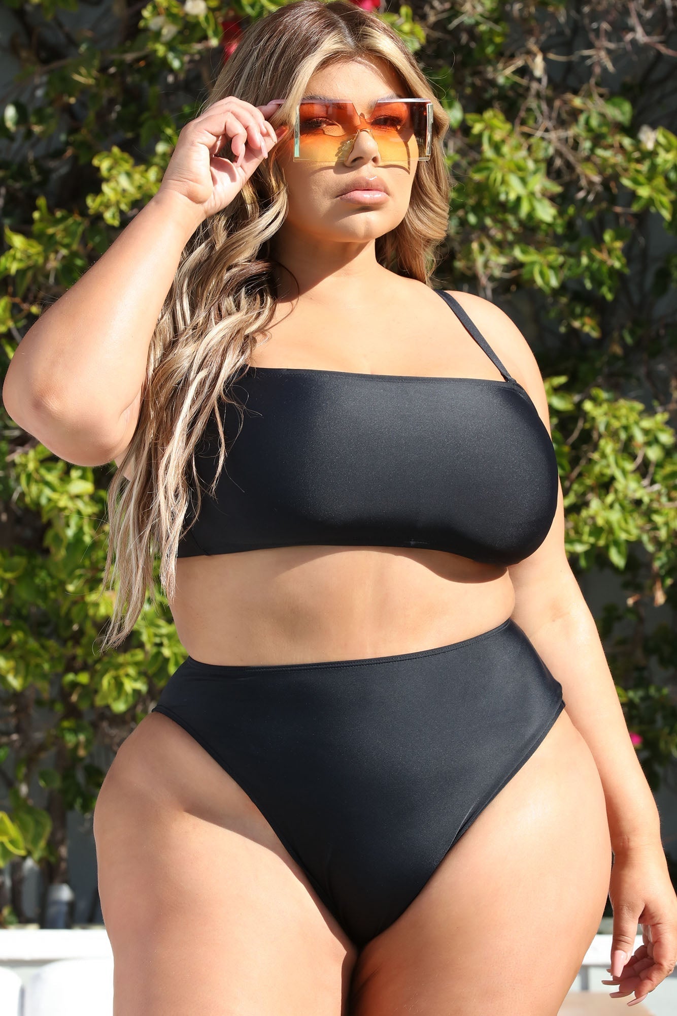 Maui Mix And Match High Cut Cheeky Bikini Bottom - Black