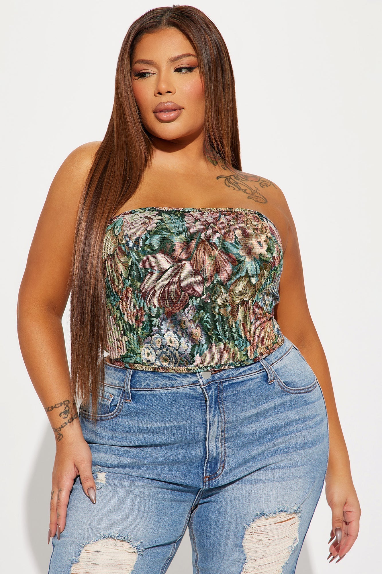 One Of A Kind Corset Top - Multi Color