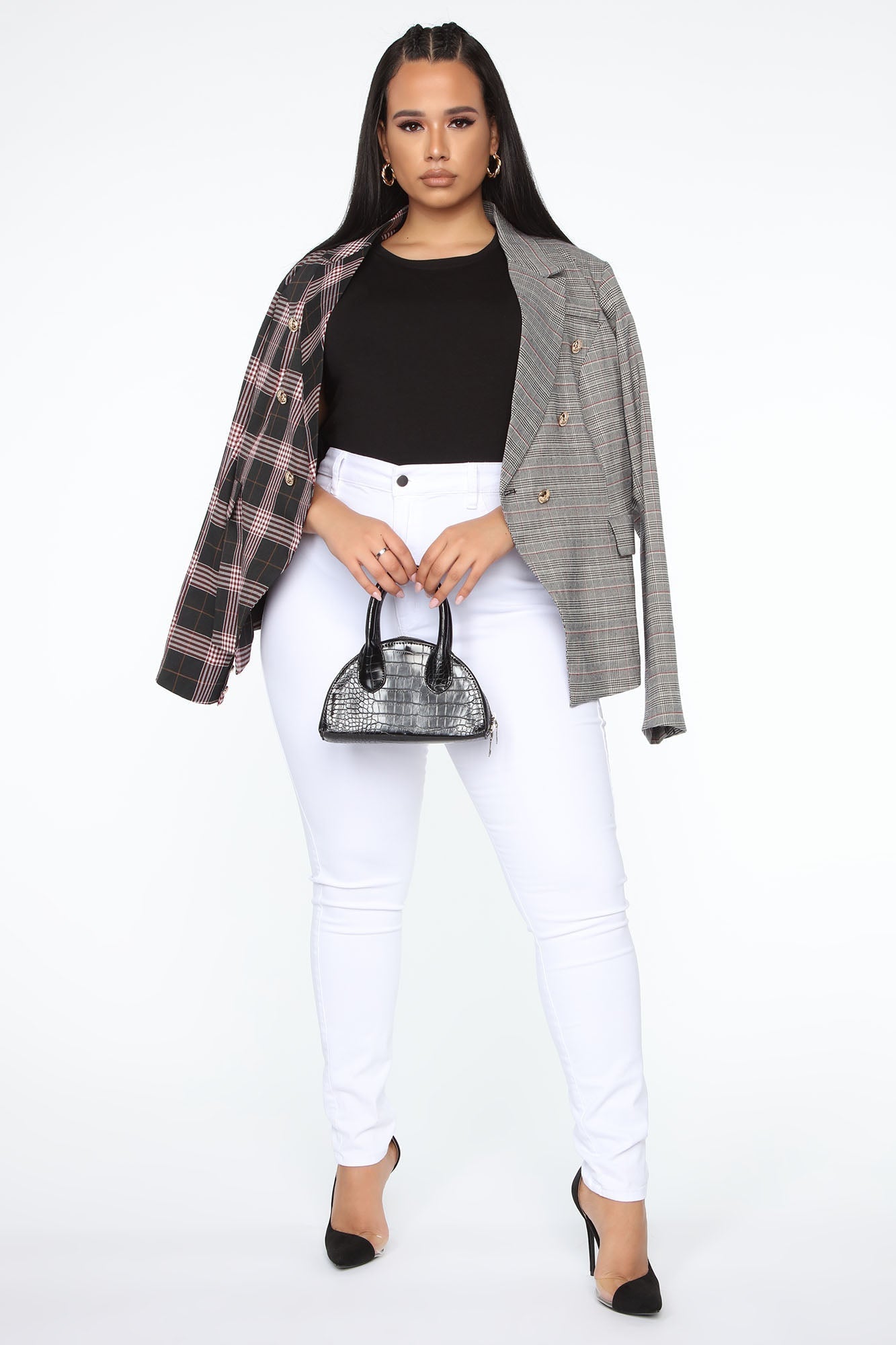 Lily Crew Neck Top - Black