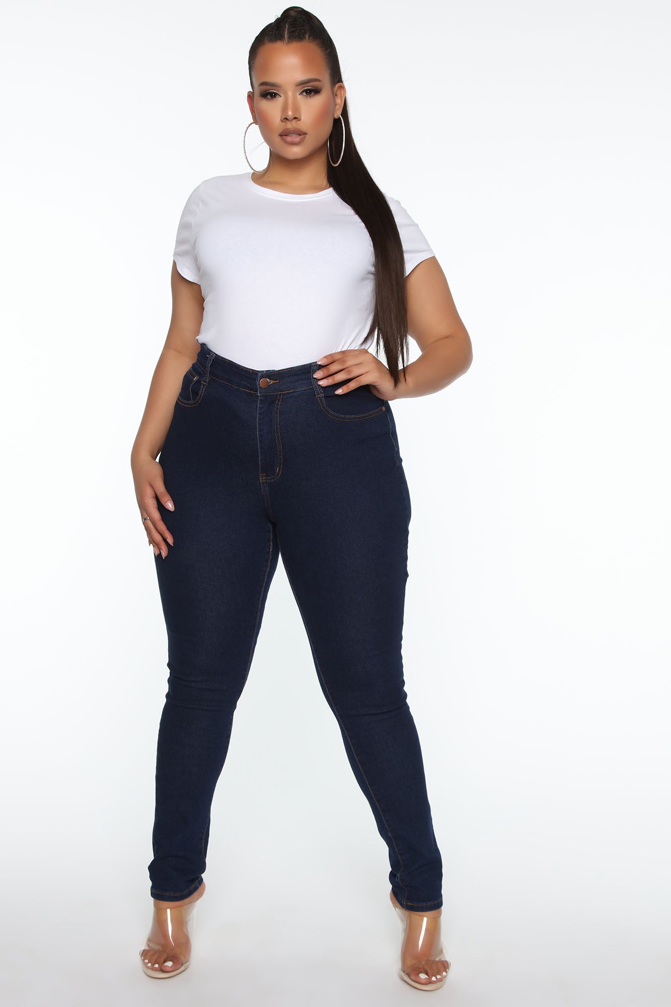 Lily Crew Neck Top - White