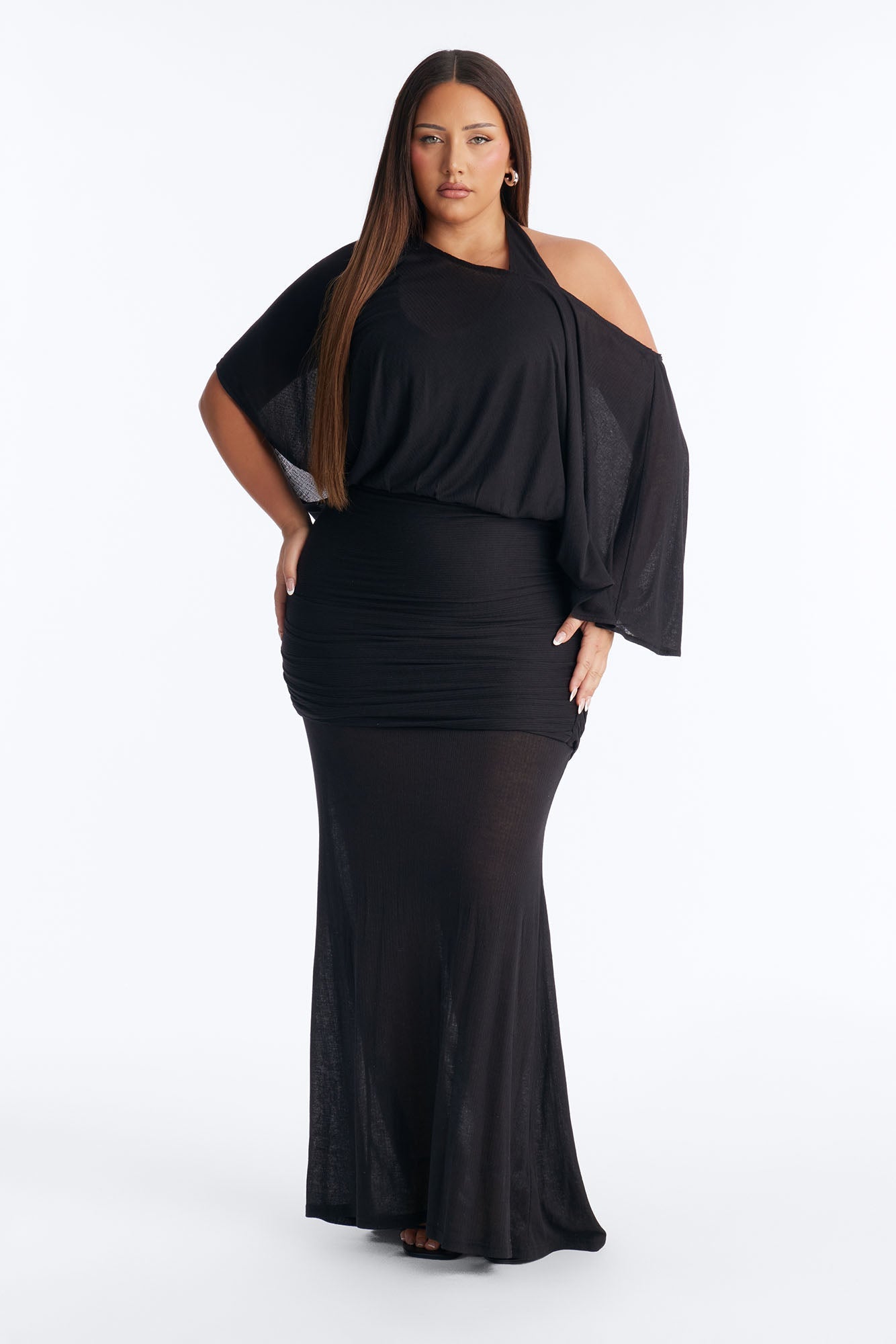 Softly Stunning Maxi Dress - Black