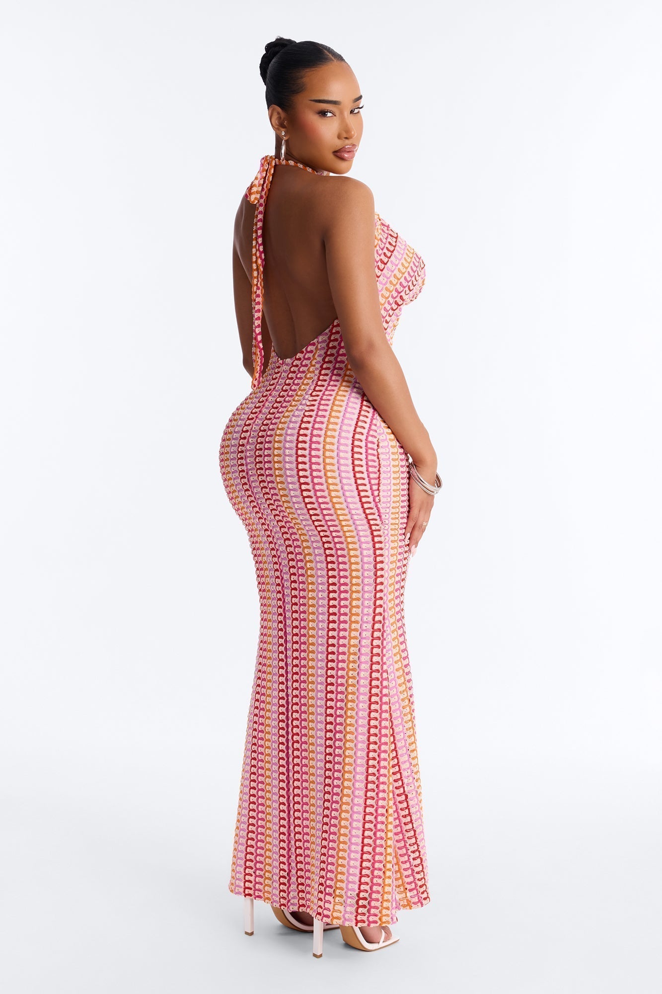 Hibiscus Honey Maxi Dress - Pink/combo