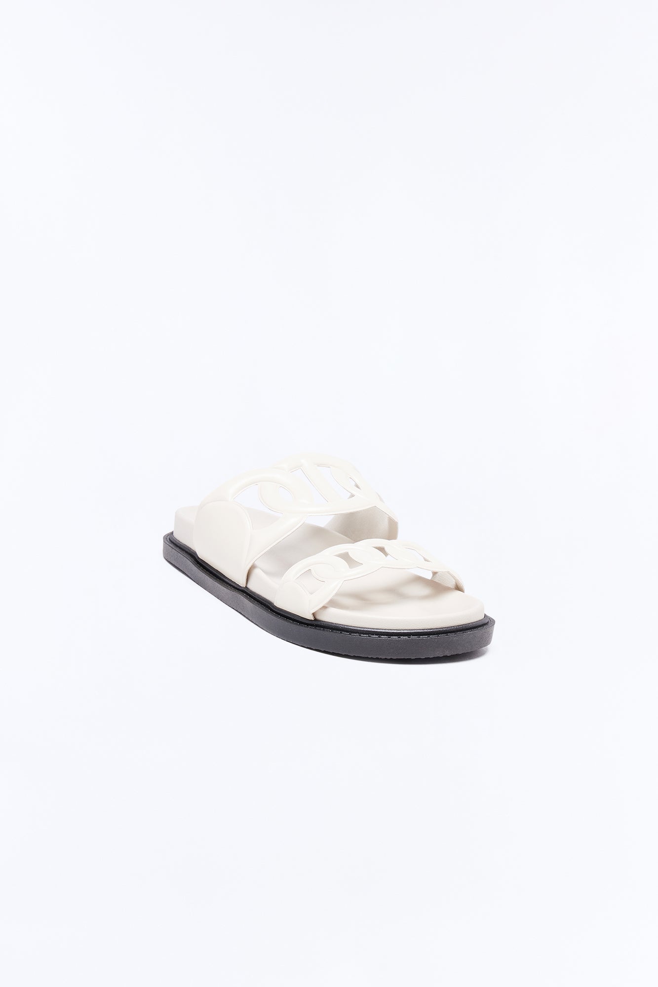Alma Slip On Sandals - Ivory