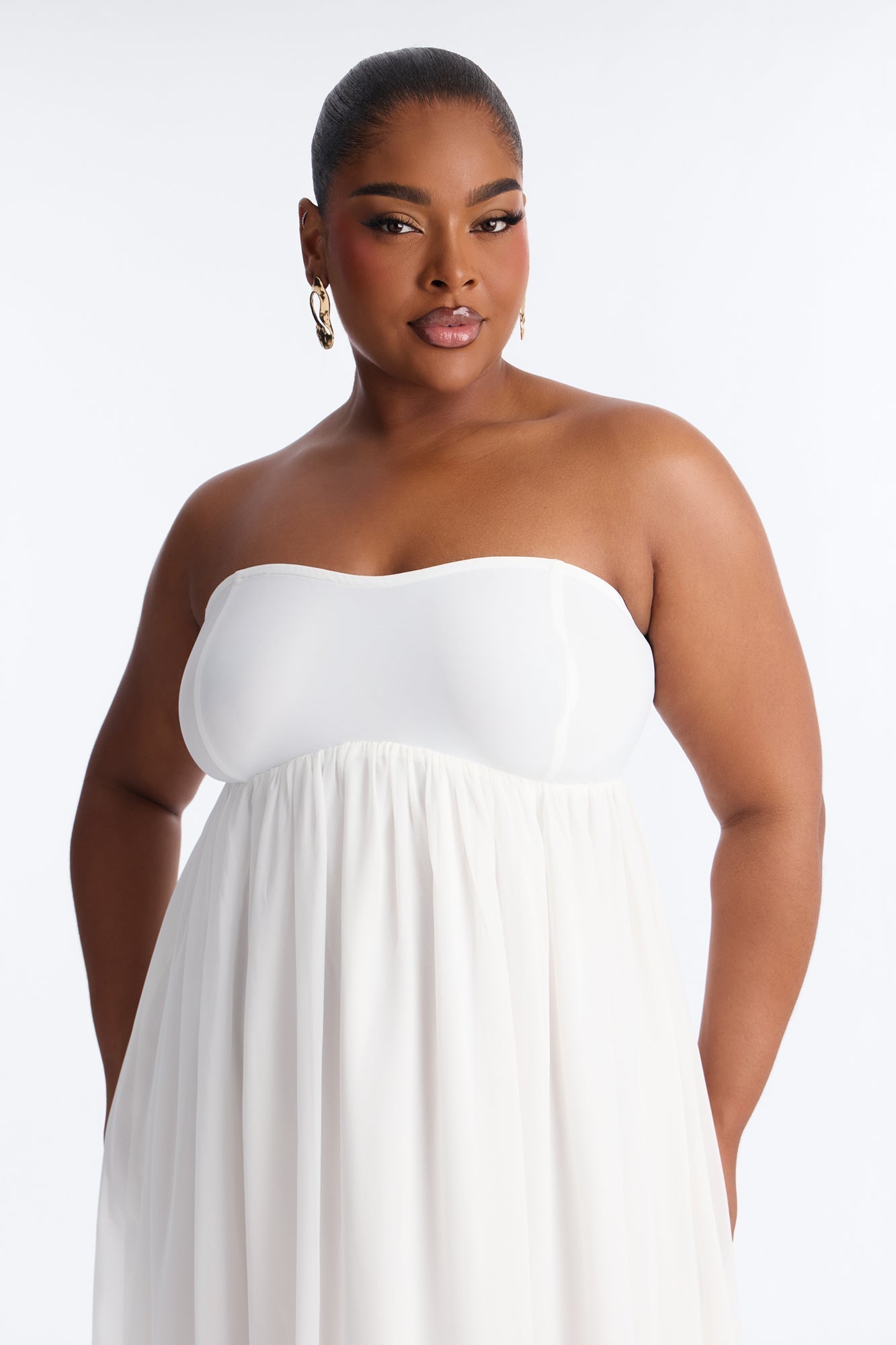 She's Effortless Chiffon Maxi Dress - Ivory