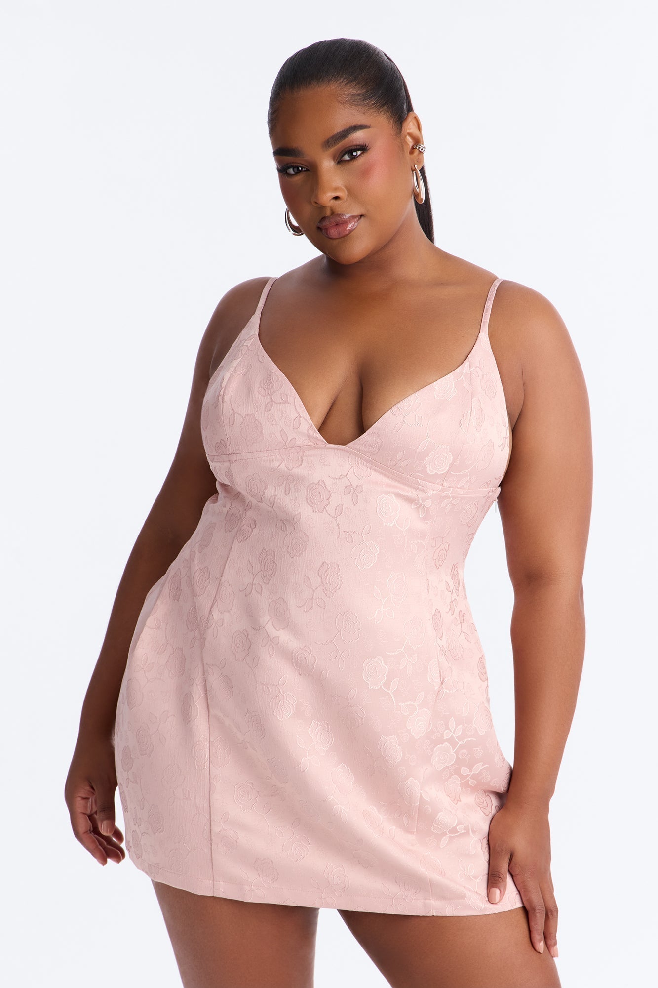 Mariana Embroidered Mini Dress - Pink