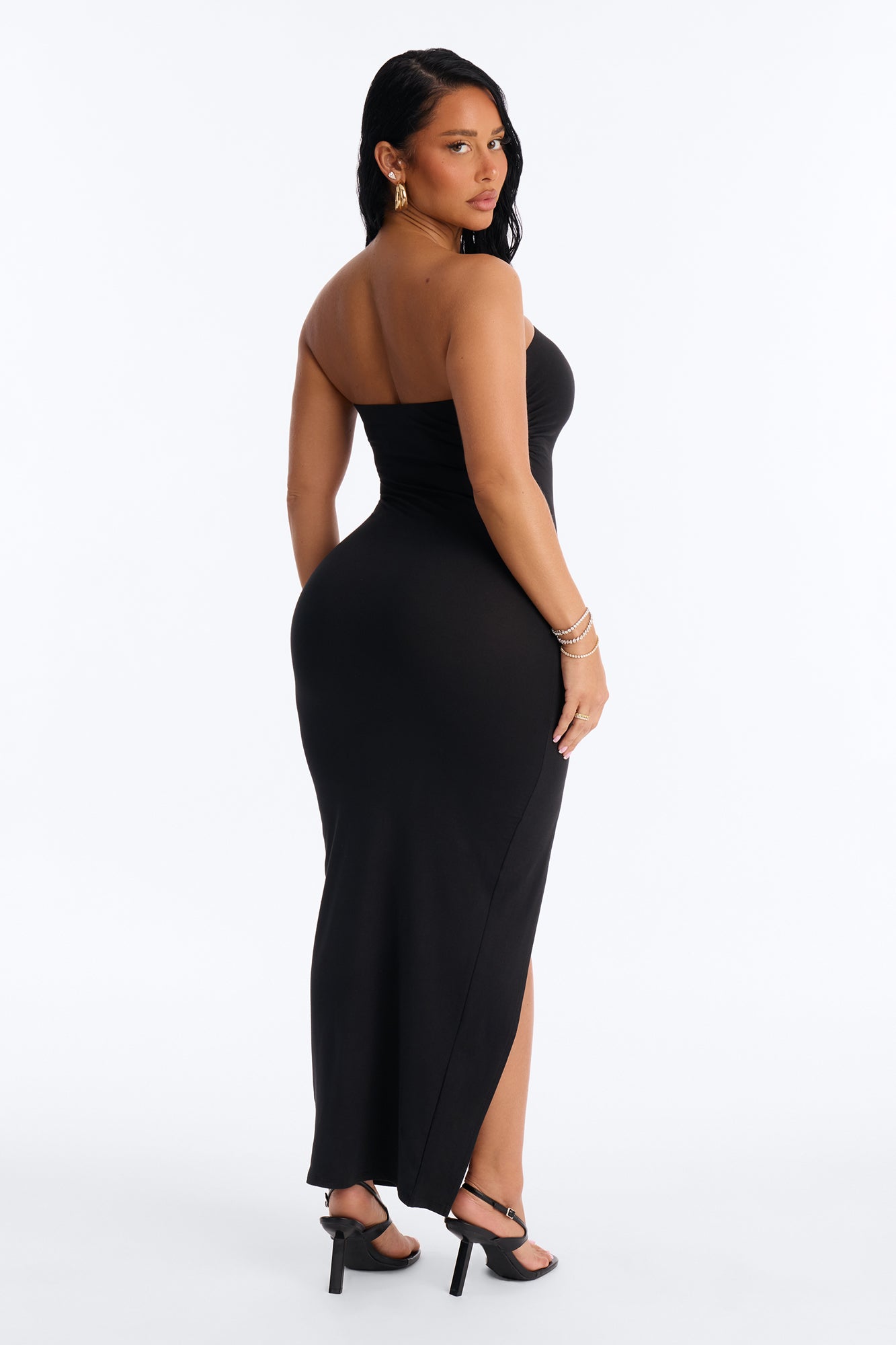 Larissa Strapless Maxi Dress - Black