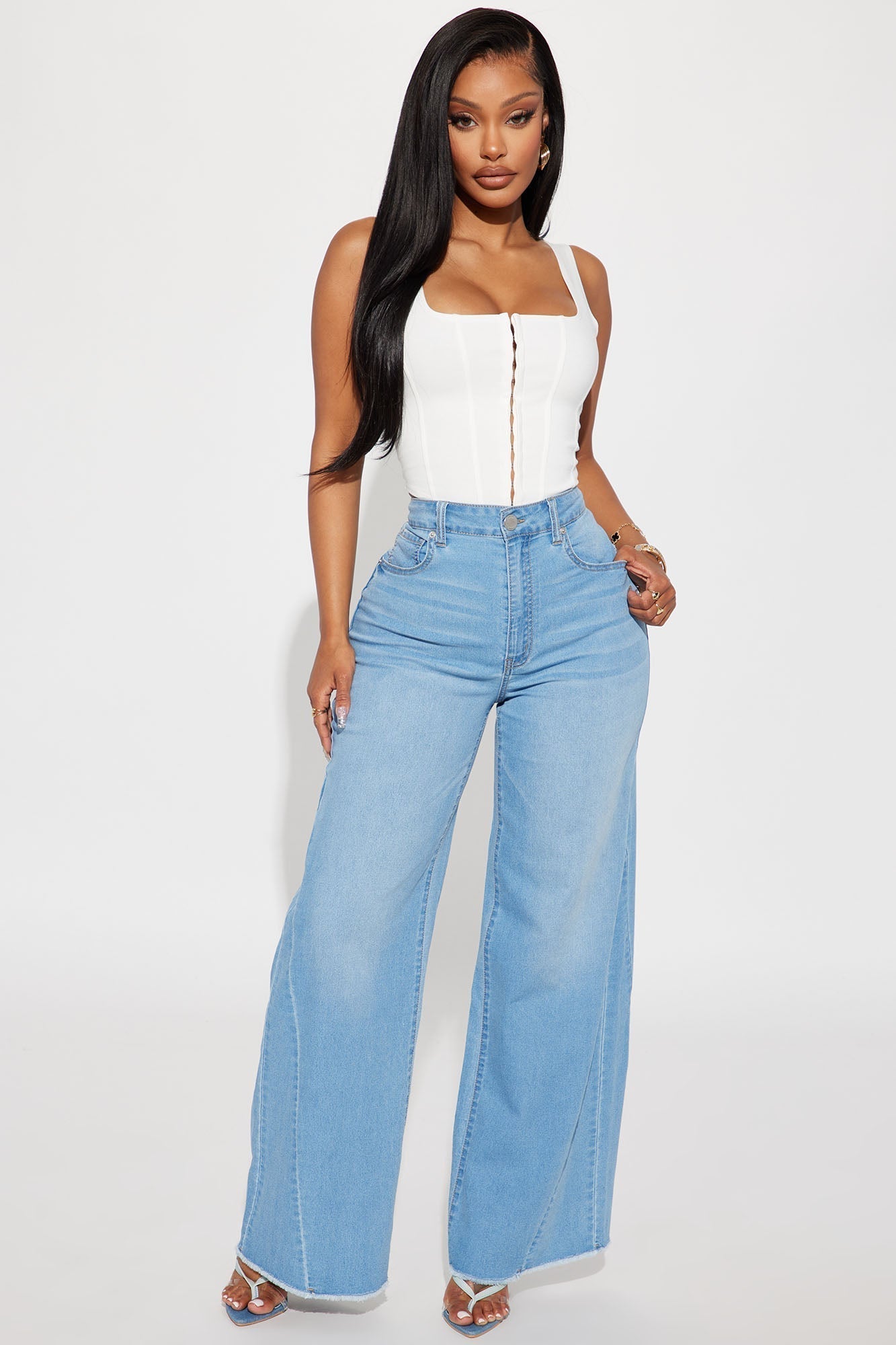 Belle Corset Top - White