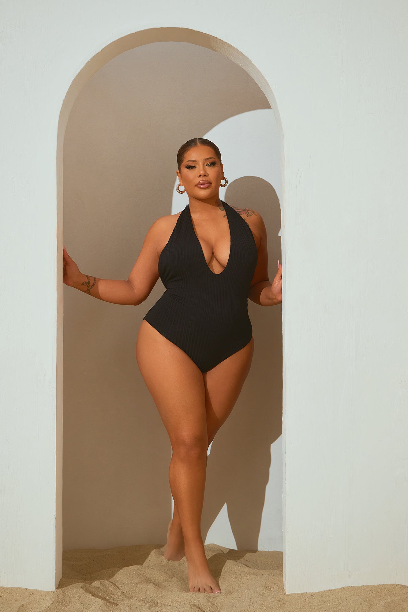 Andrea Halter 1 Piece Swimsuit - Black