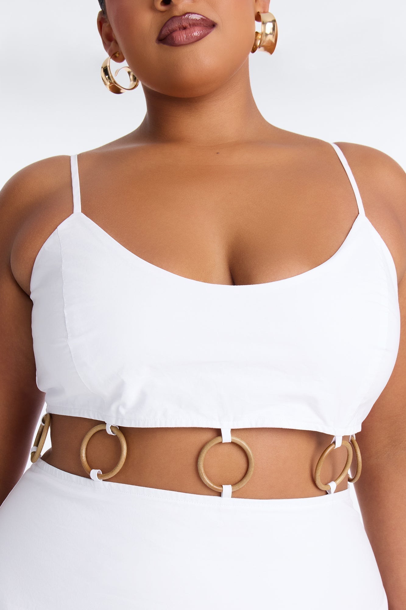 Paulina Poplin Maxi Dress - White