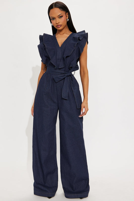 Field Of Dreams Jumpsuit - Denim