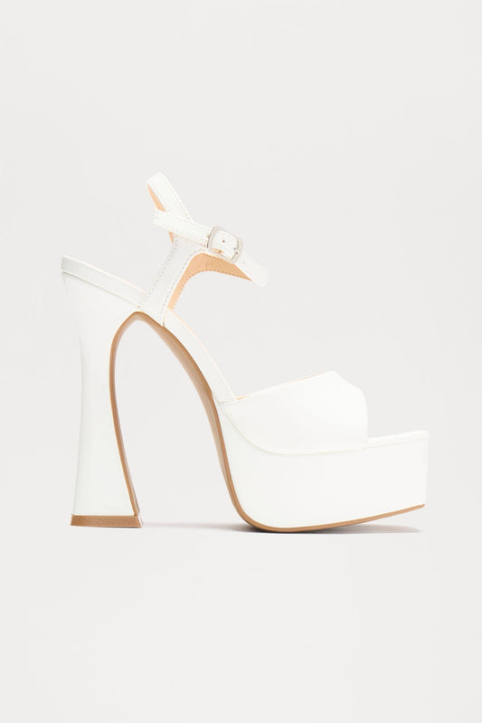A Special Thing Heeled Sandals - White