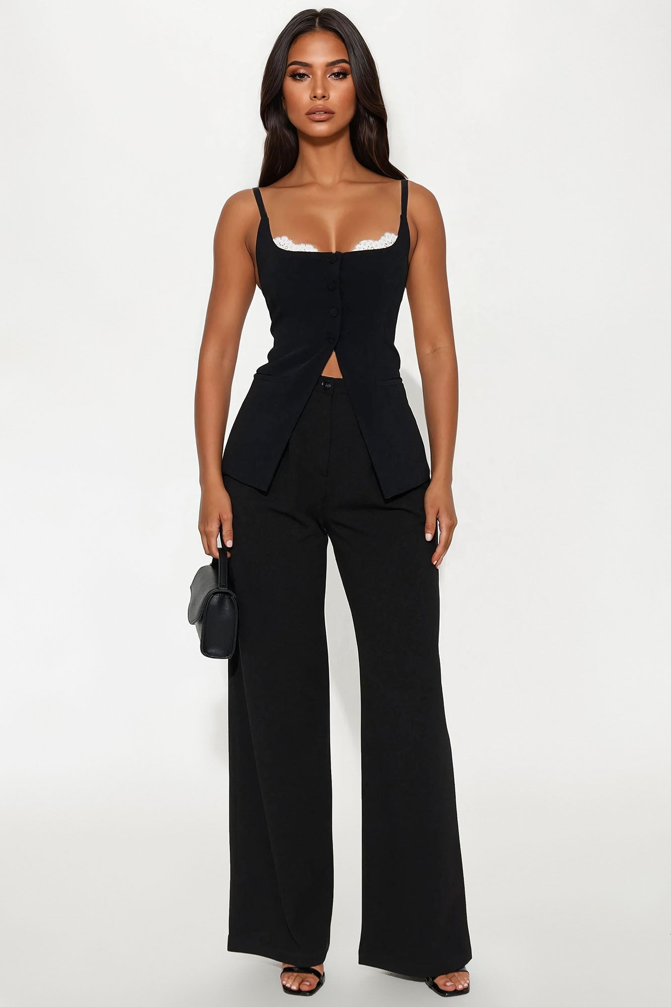 Triumphant Attitude Vest Top - Black