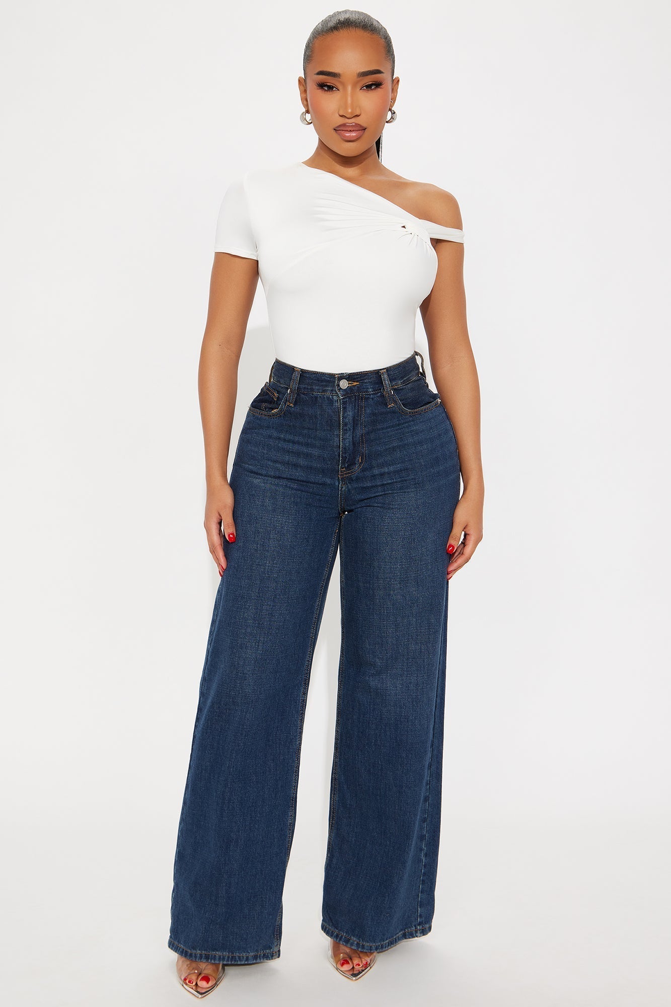 Twist It Up Cut Out Bodysuit - Ivory
