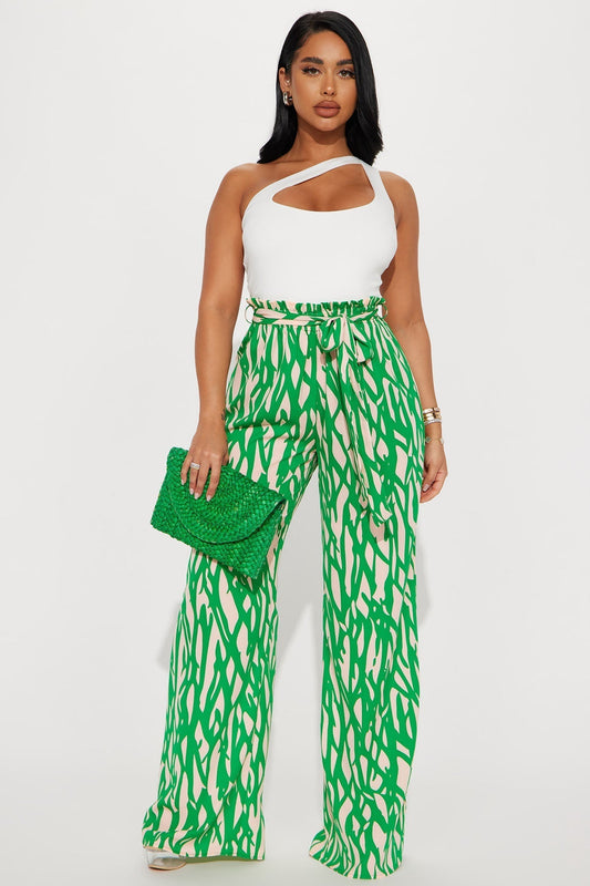 In The Tropics Jumpsuit - Green/combo