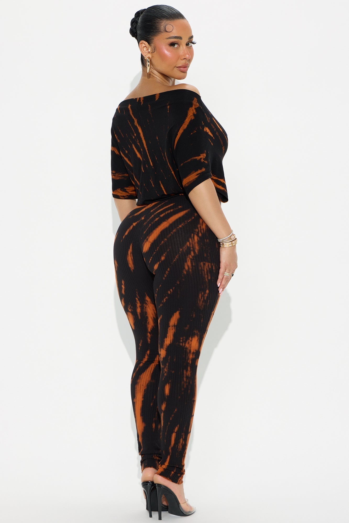 Stephanie Tie Dye Jumpsuit - Black