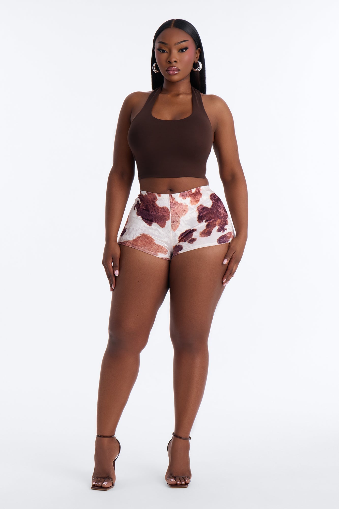 Wild Thing Velvet Micro Short - Cream/combo