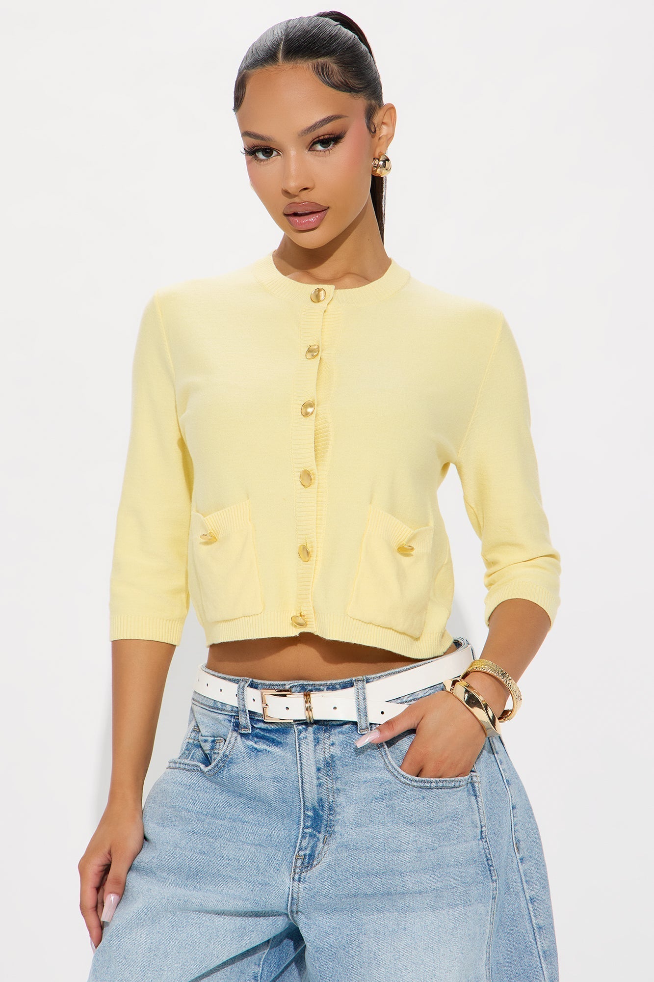 Never Difficult Cardigan - Butter Yellow