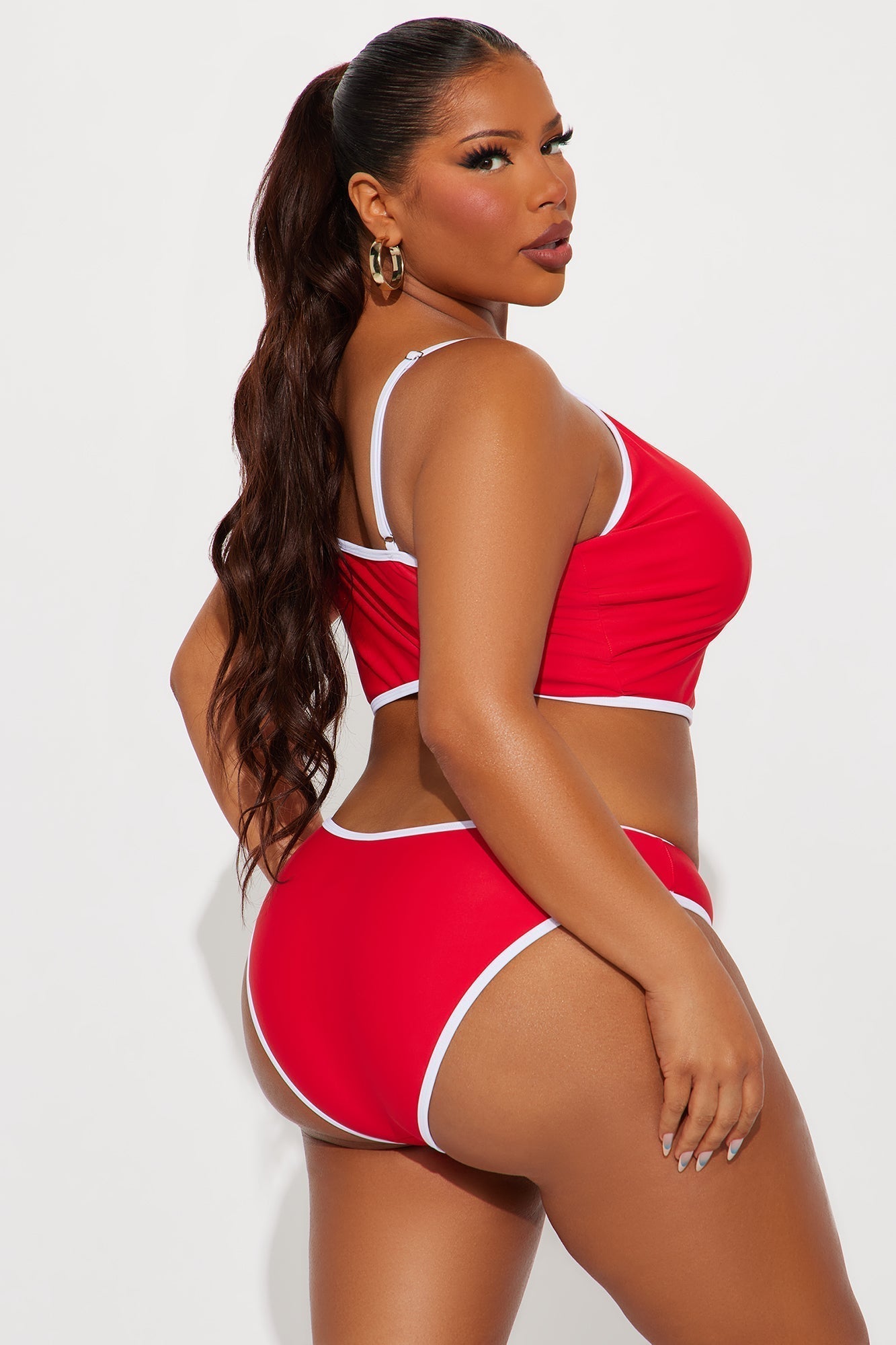 Honolulu Tankini 2 Piece Bikini - Red