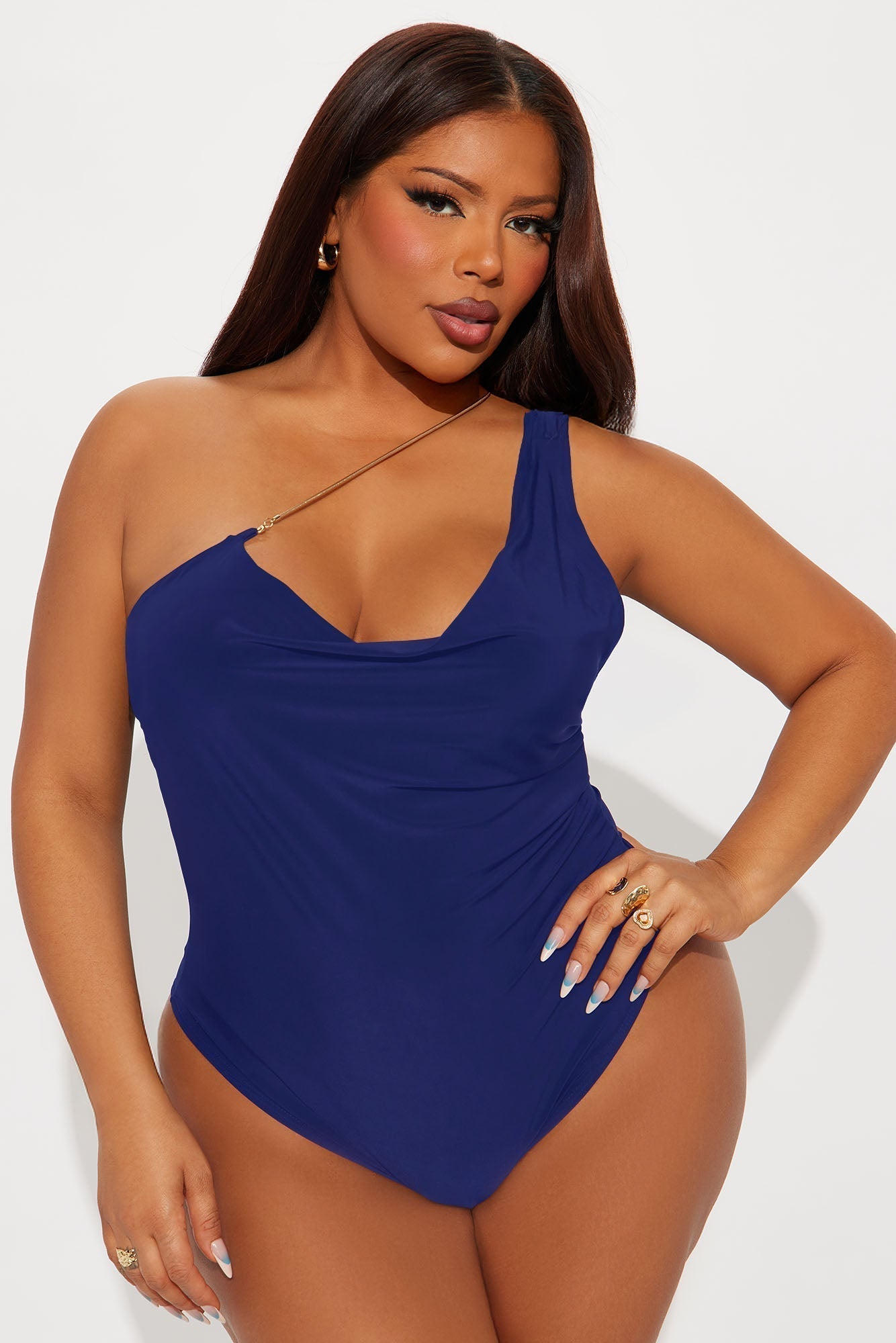 Wren One Shoulder Bodysuit - Royal
