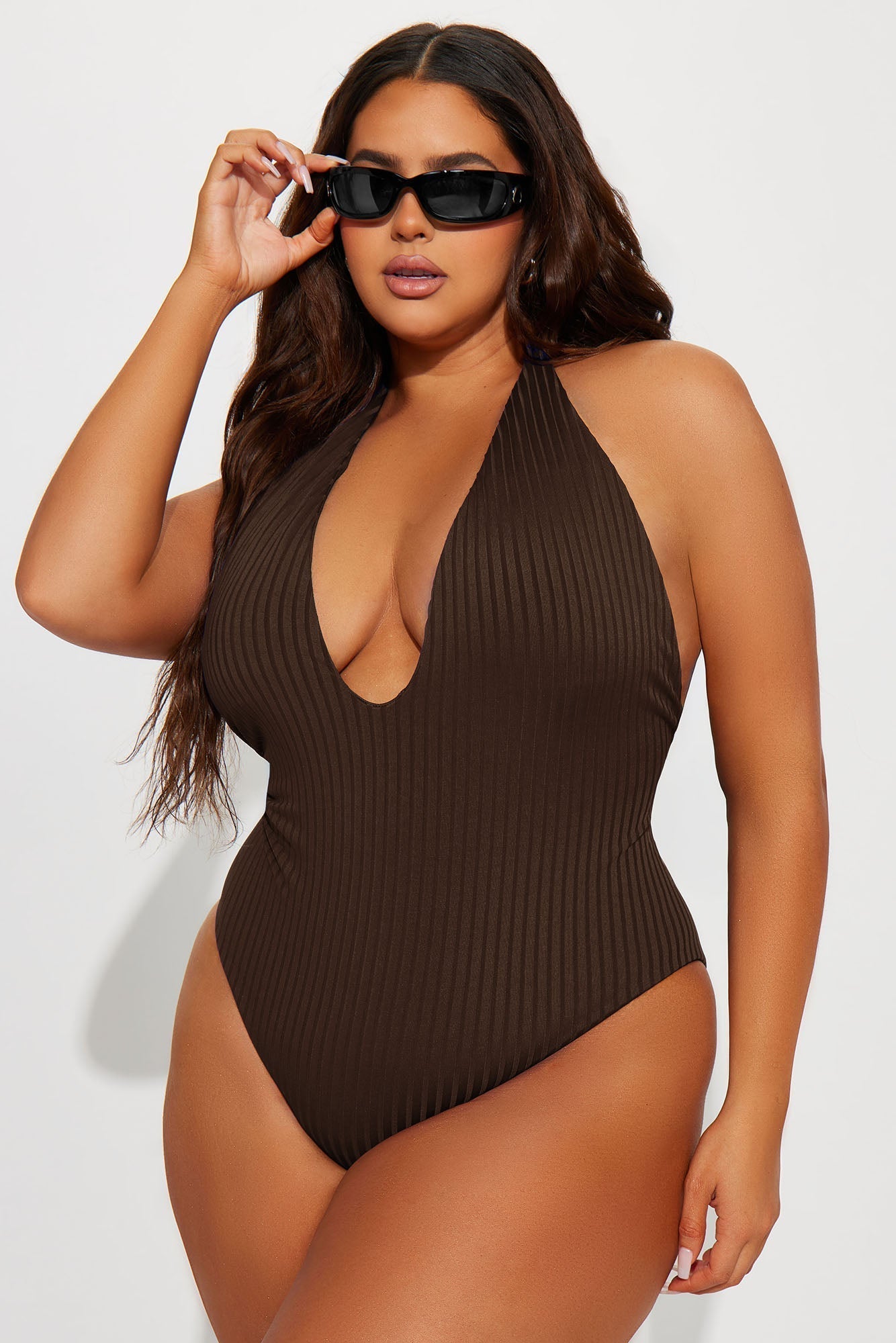 Andrea Halter 1 Piece Swimsuit - Chocolate