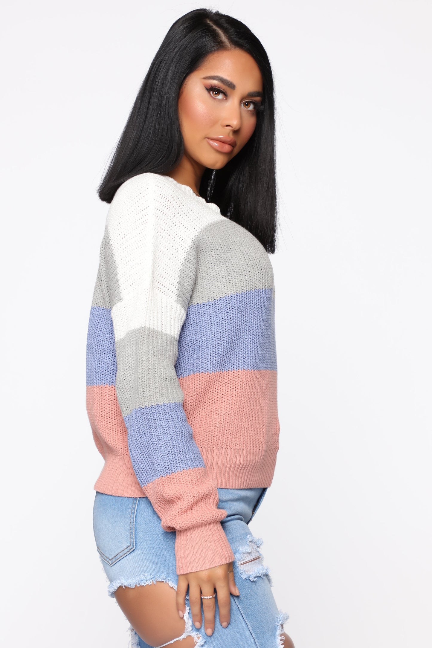 On The Way Sweater - Ivory/combo