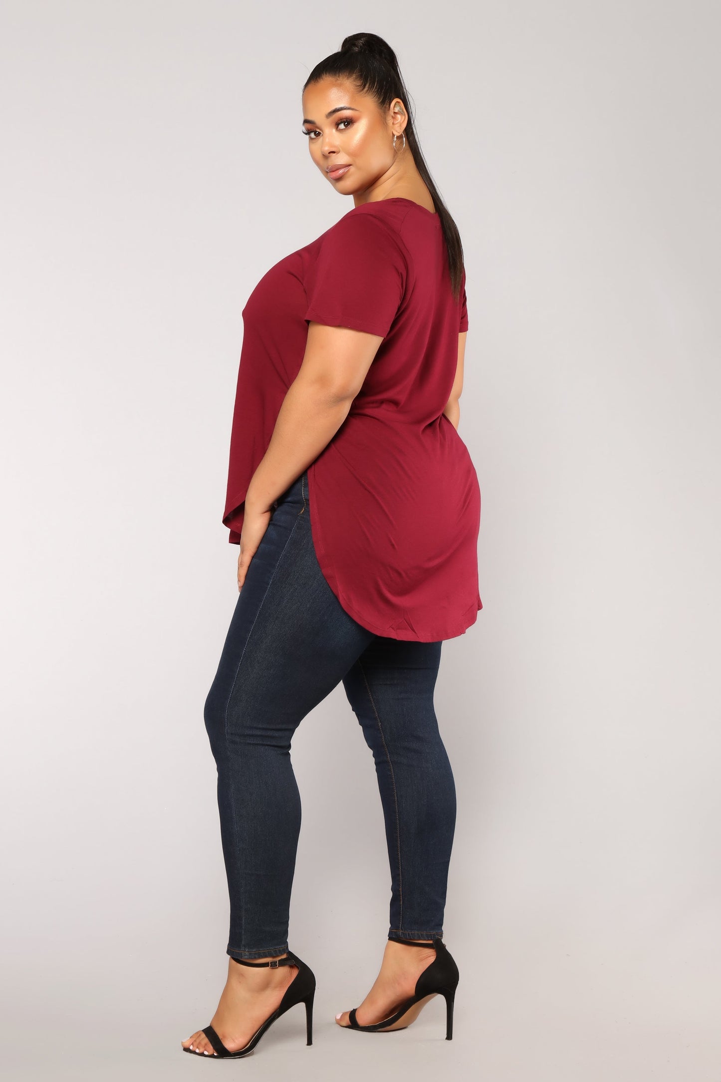 Laid Back Tee - Burgundy