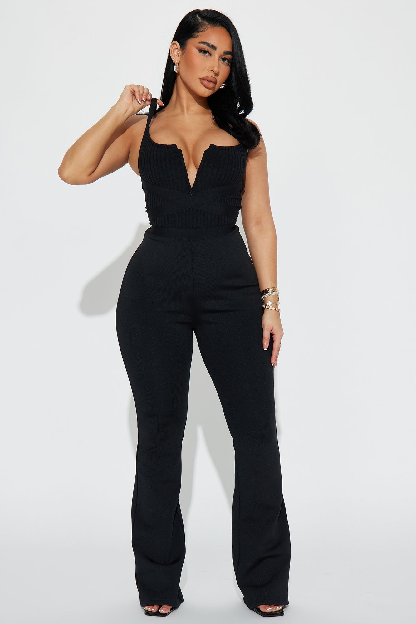 Misty Bandage Jumpsuit - Black
