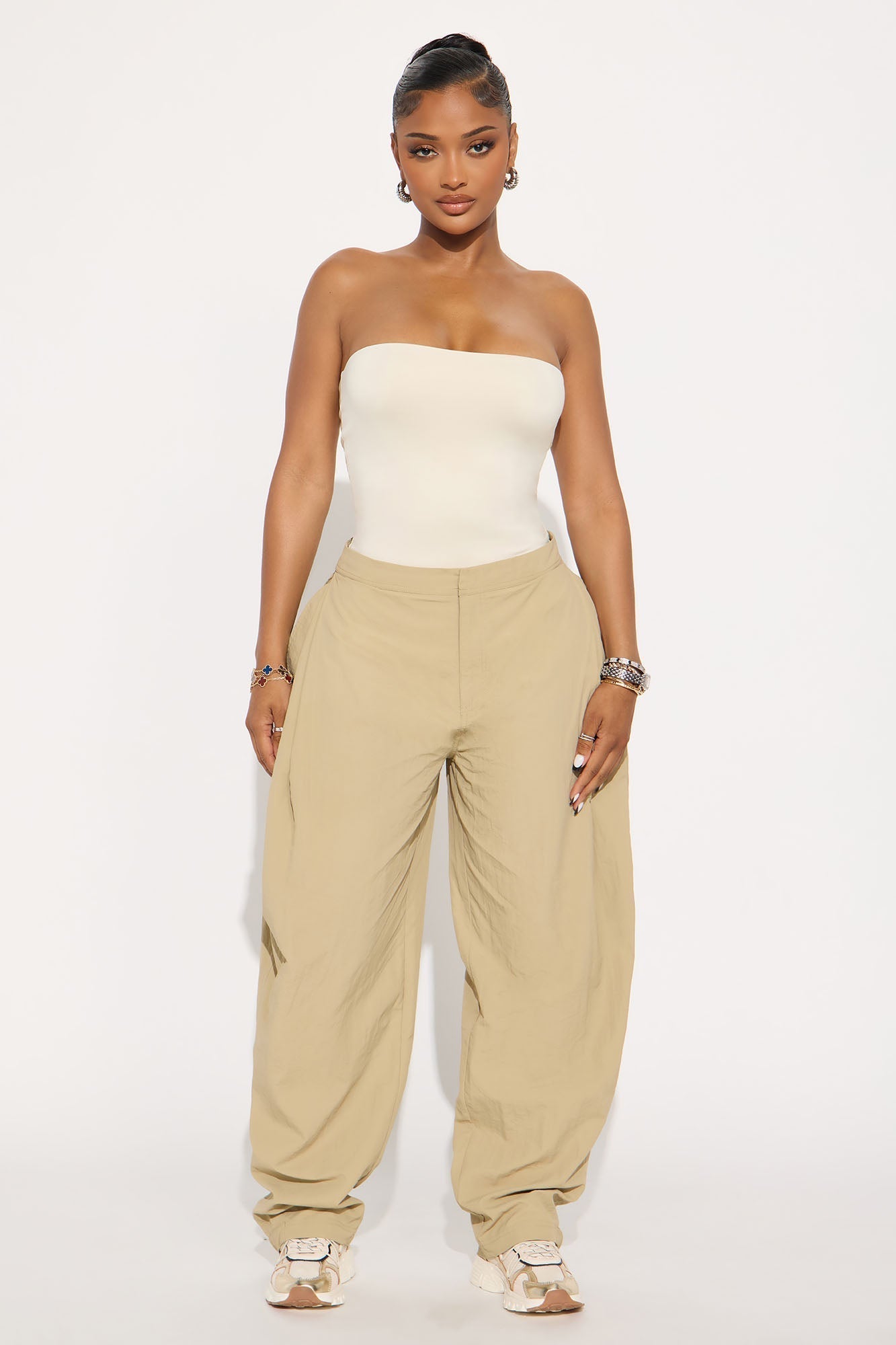 Contour Double Lined Strapless Bodysuit - Bone
