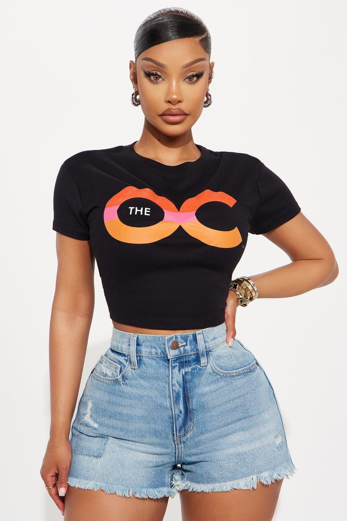 The OC Baby Tee - Black