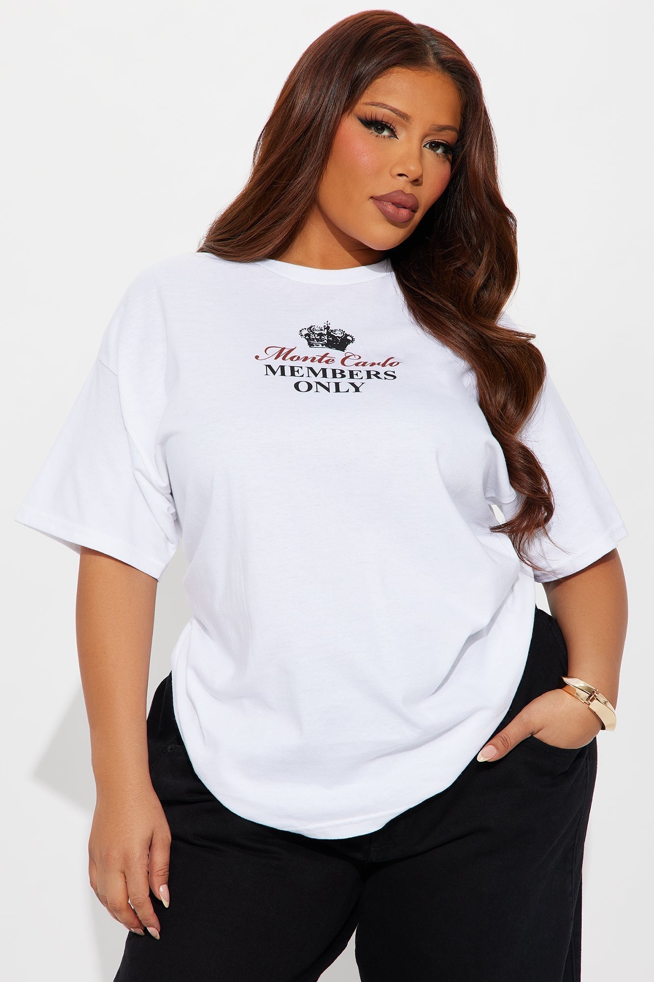 Monaco Members Only Front and Back Tee - White