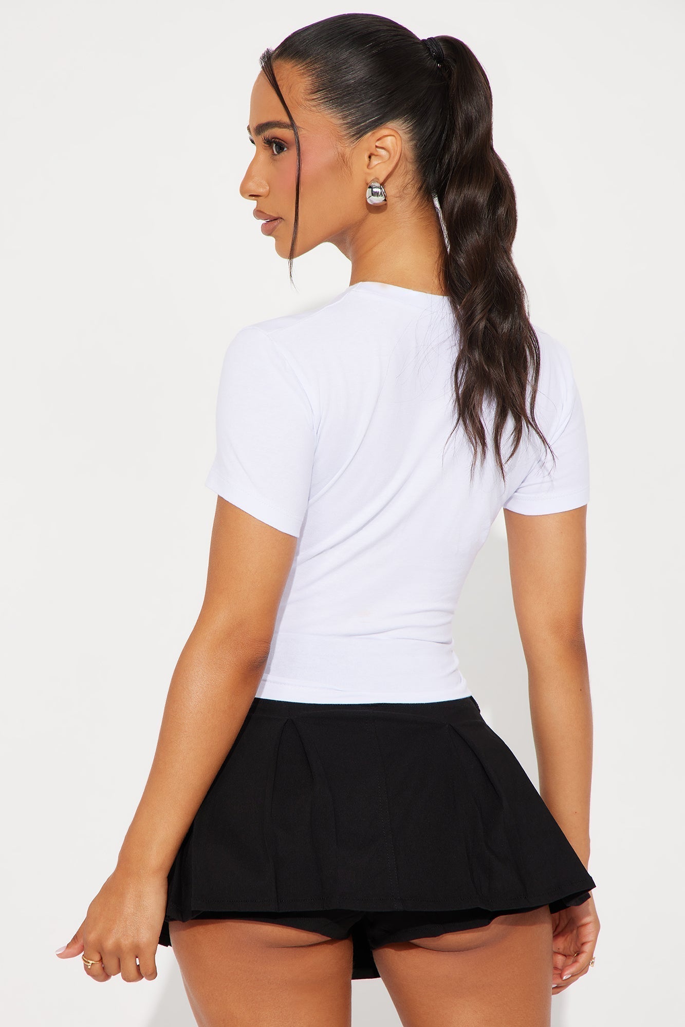 A Little Bit High Maintenance Tee - White/Black