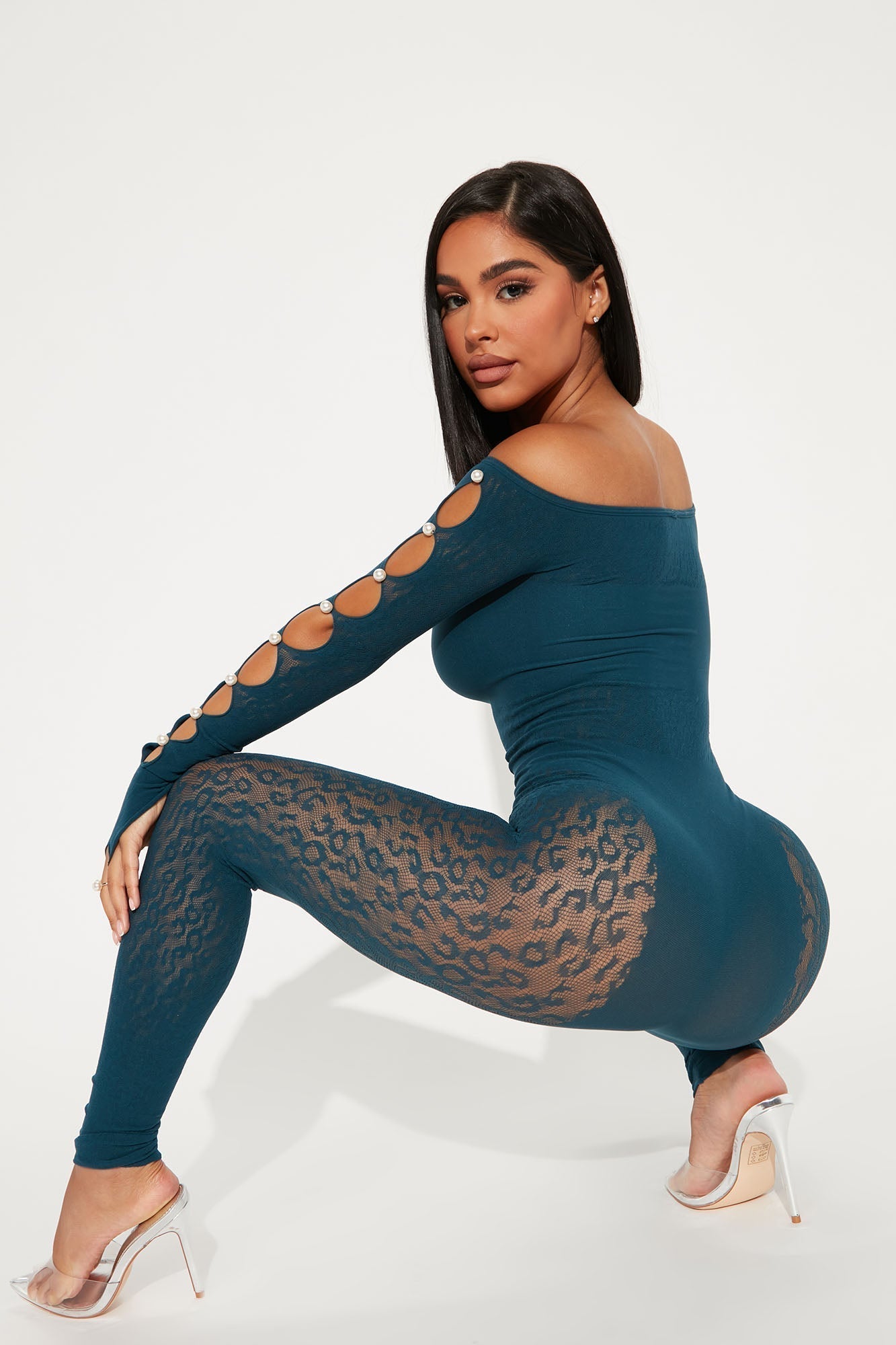 Sierra Seamless Jumpsuit - Teal