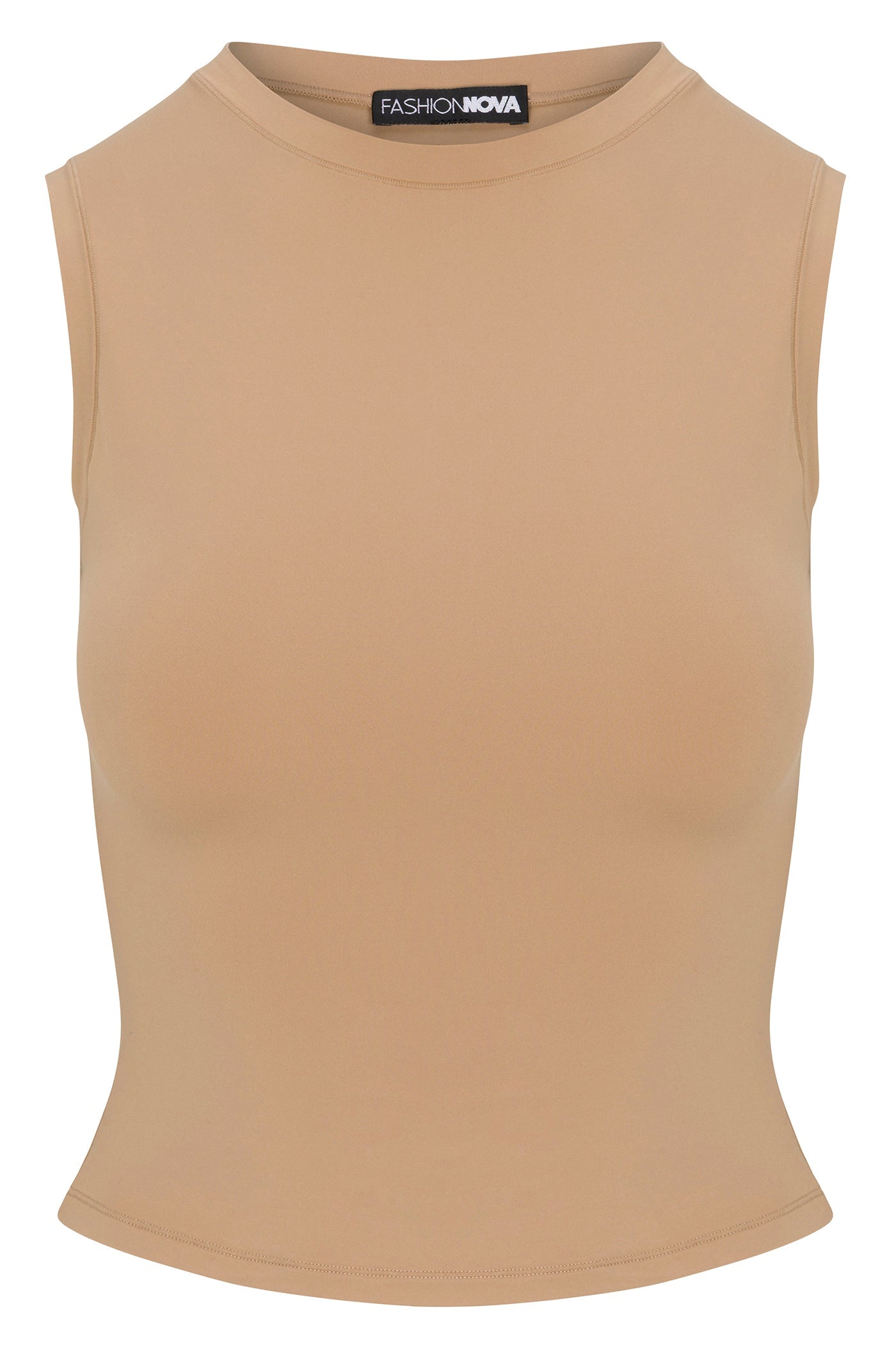 Second Skin Double Lined Muscle Tank - Mocha