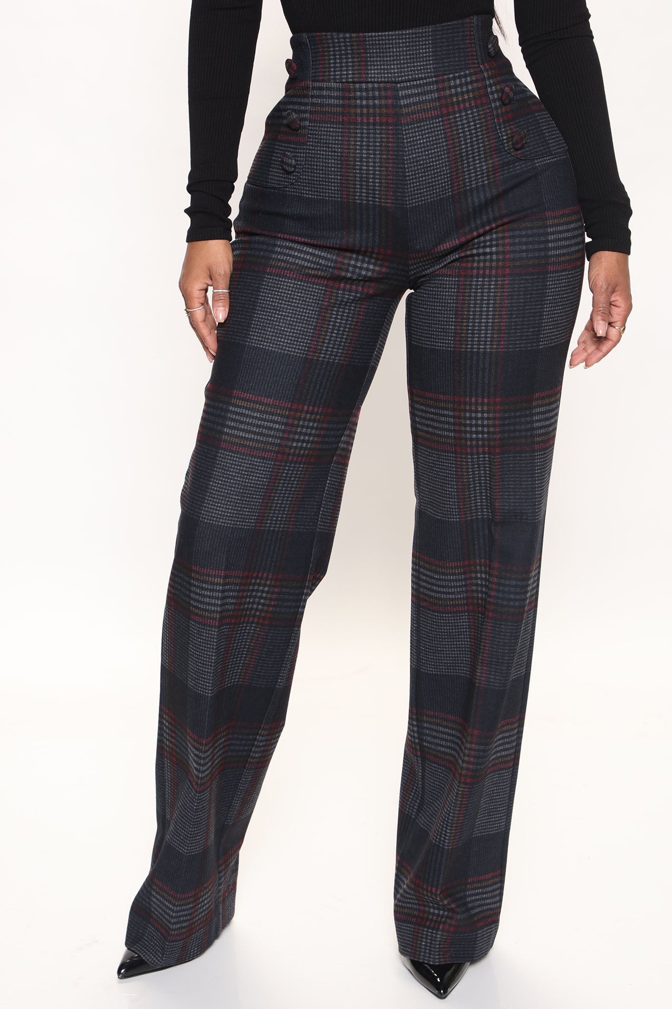 Feeling Preppy Wide Leg Pant 33 - Navy/combo