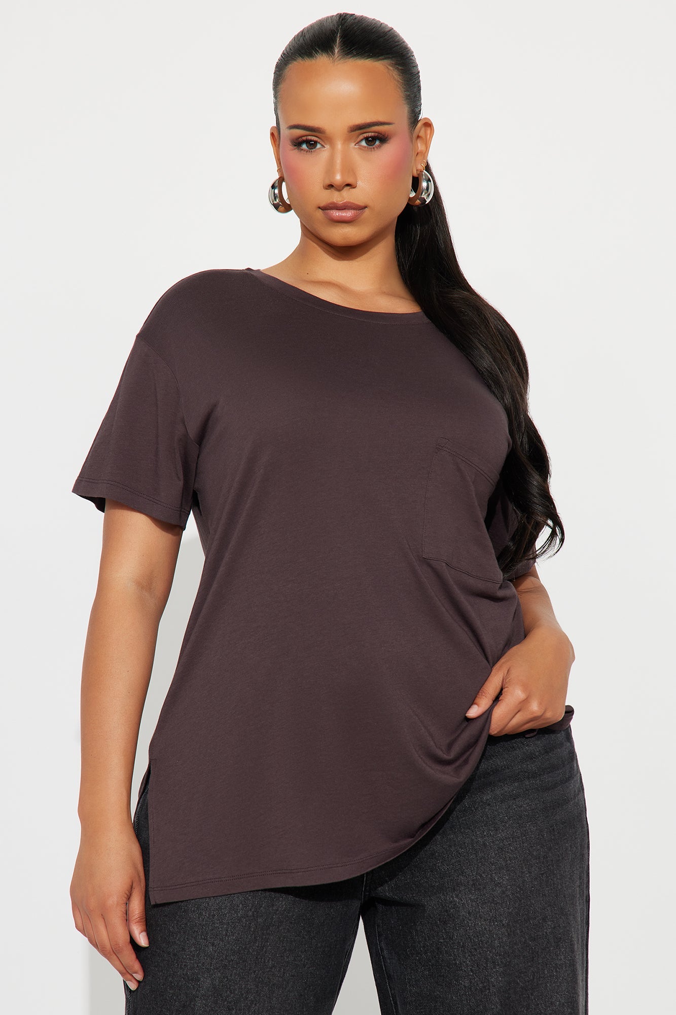 Laid Back Chillin' Pocket Tee - Chocolate