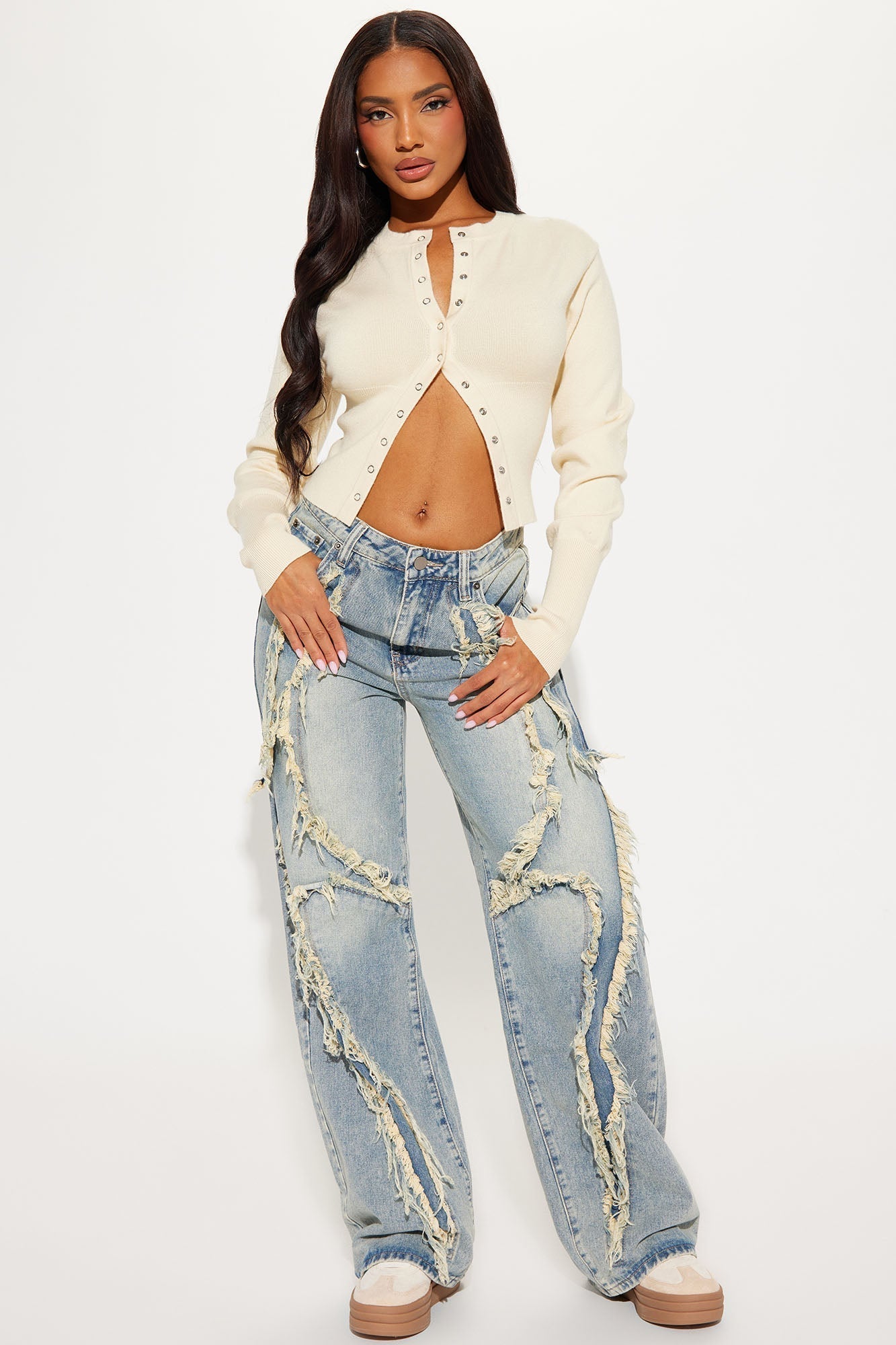 Retail Therapy Cropped Cardigan - Cream