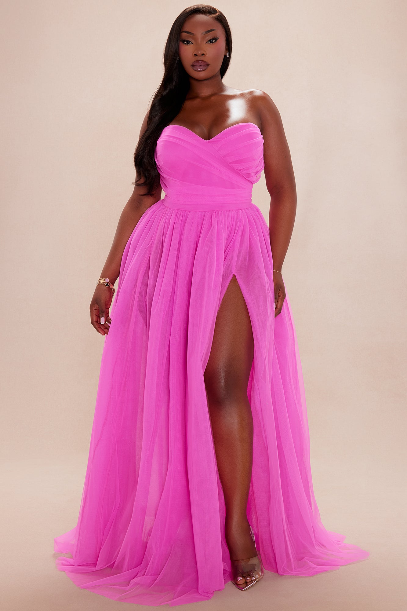 Elle Tulle Gown - Pink