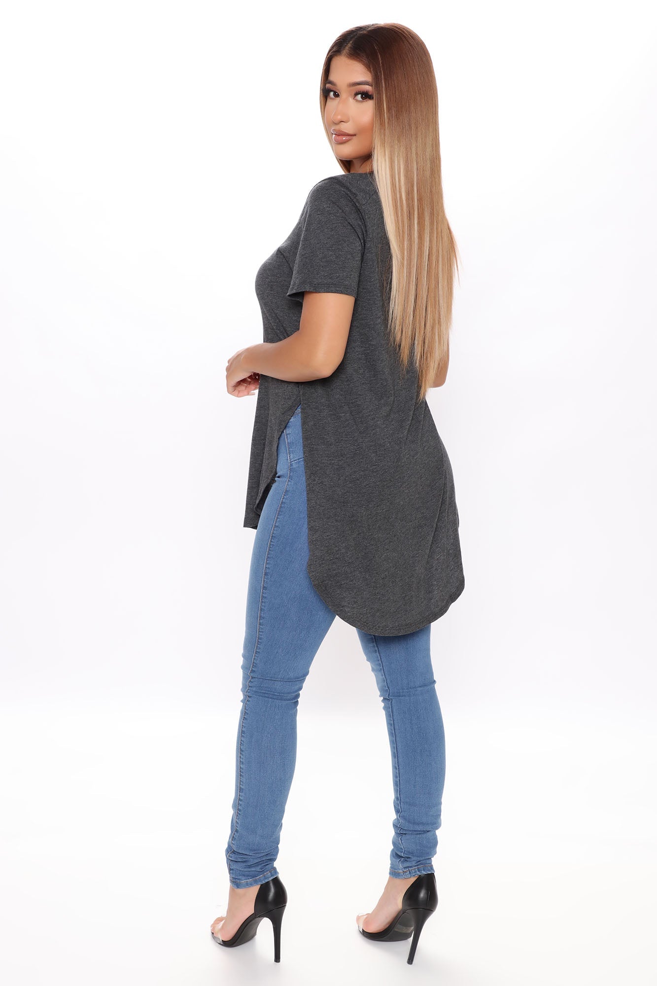 Laid Back Tee - Charcoal