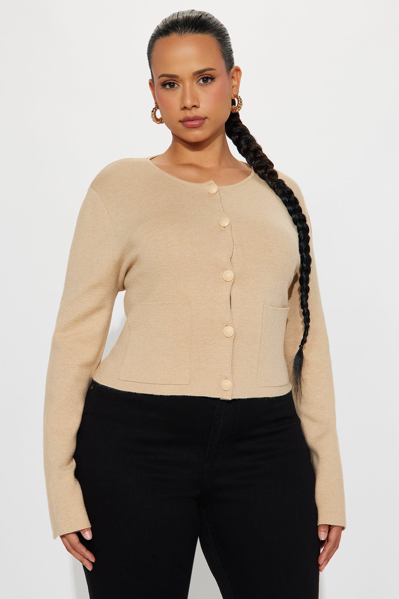 Sweet Talk Cardigan - Taupe