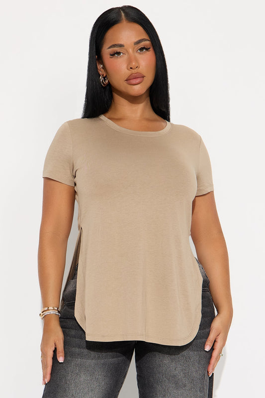 Laid Back Tee - Taupe