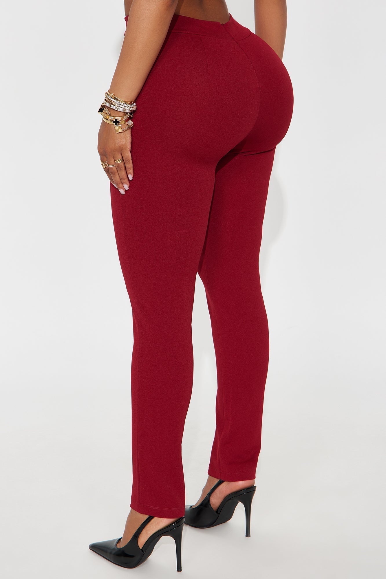 Vicky Skinny Pant - Burgundy
